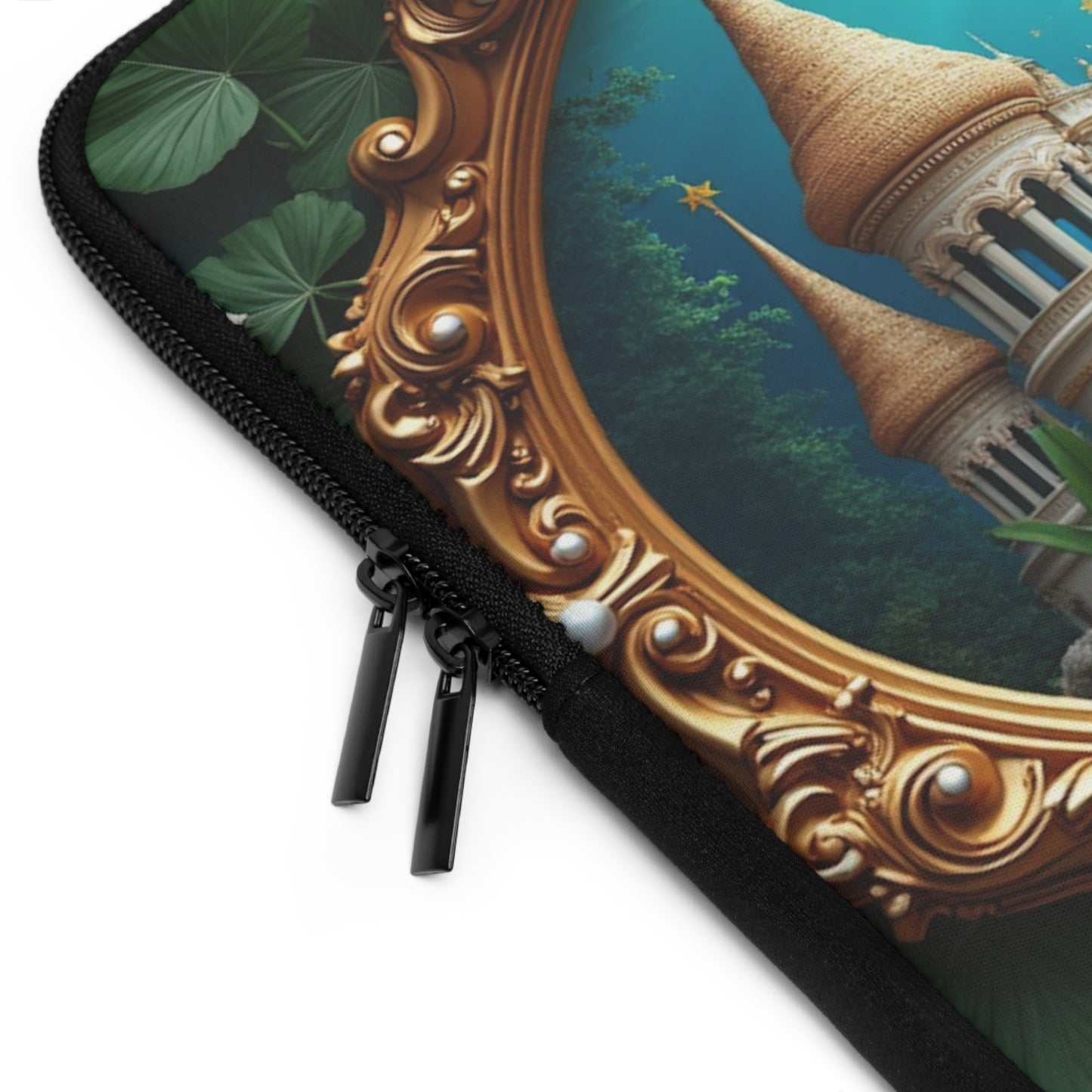 Tropical Laptop Sleeve, 5 Sizes - Perfect for Ocean Lovers & Students / Mermaid Palace, Libyan Sea