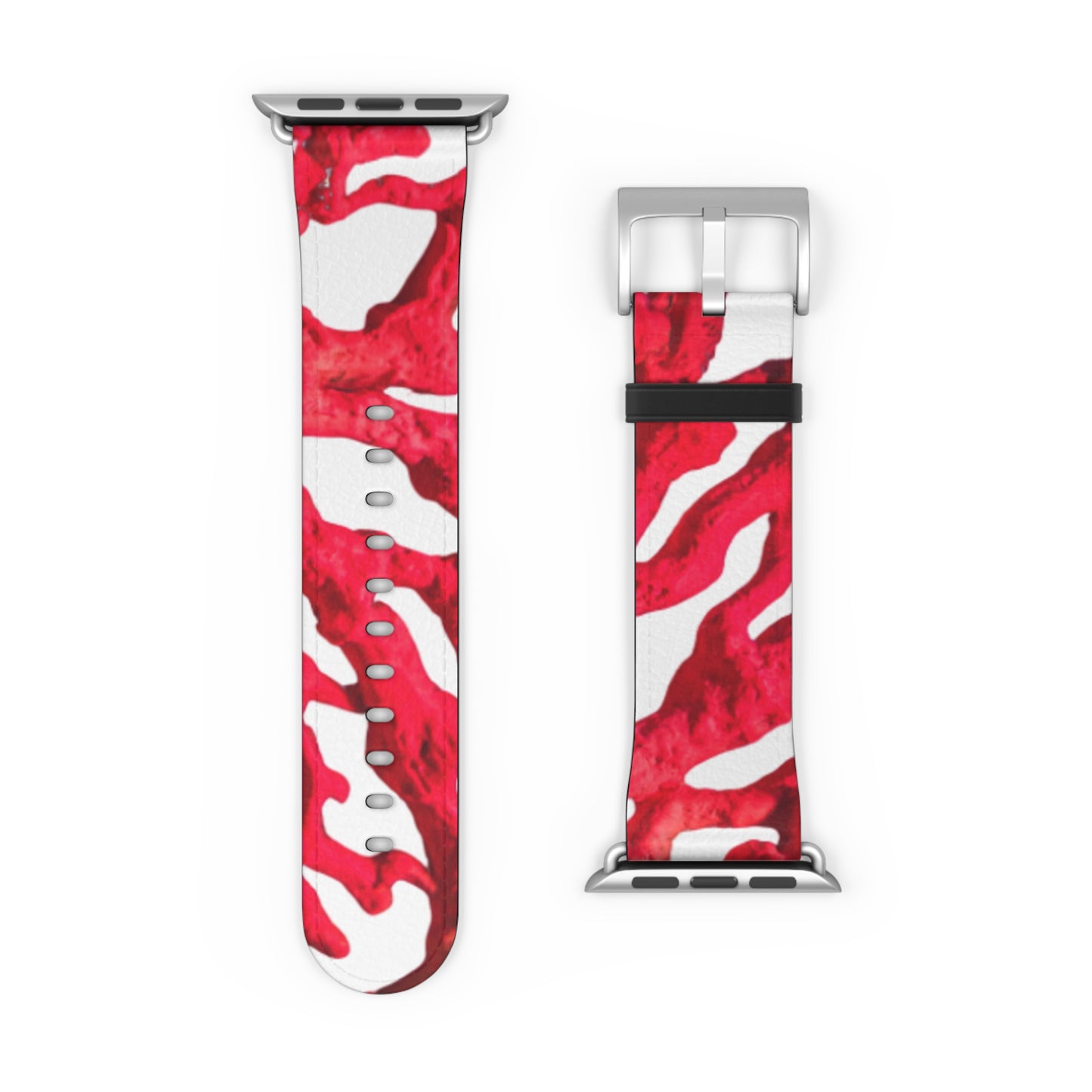 Apple Watch Band - Red Coral, white background