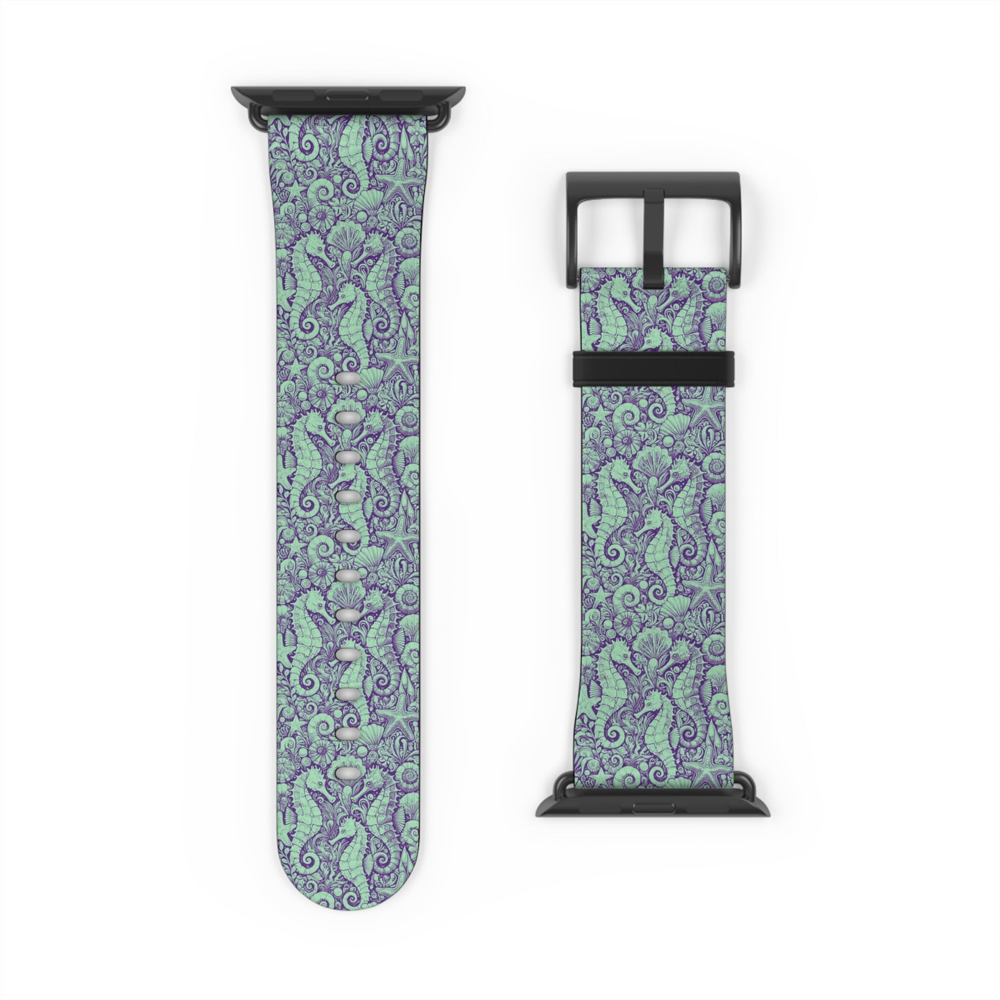 Apple Watch Band - Tropical Seahorse Trio, Minty