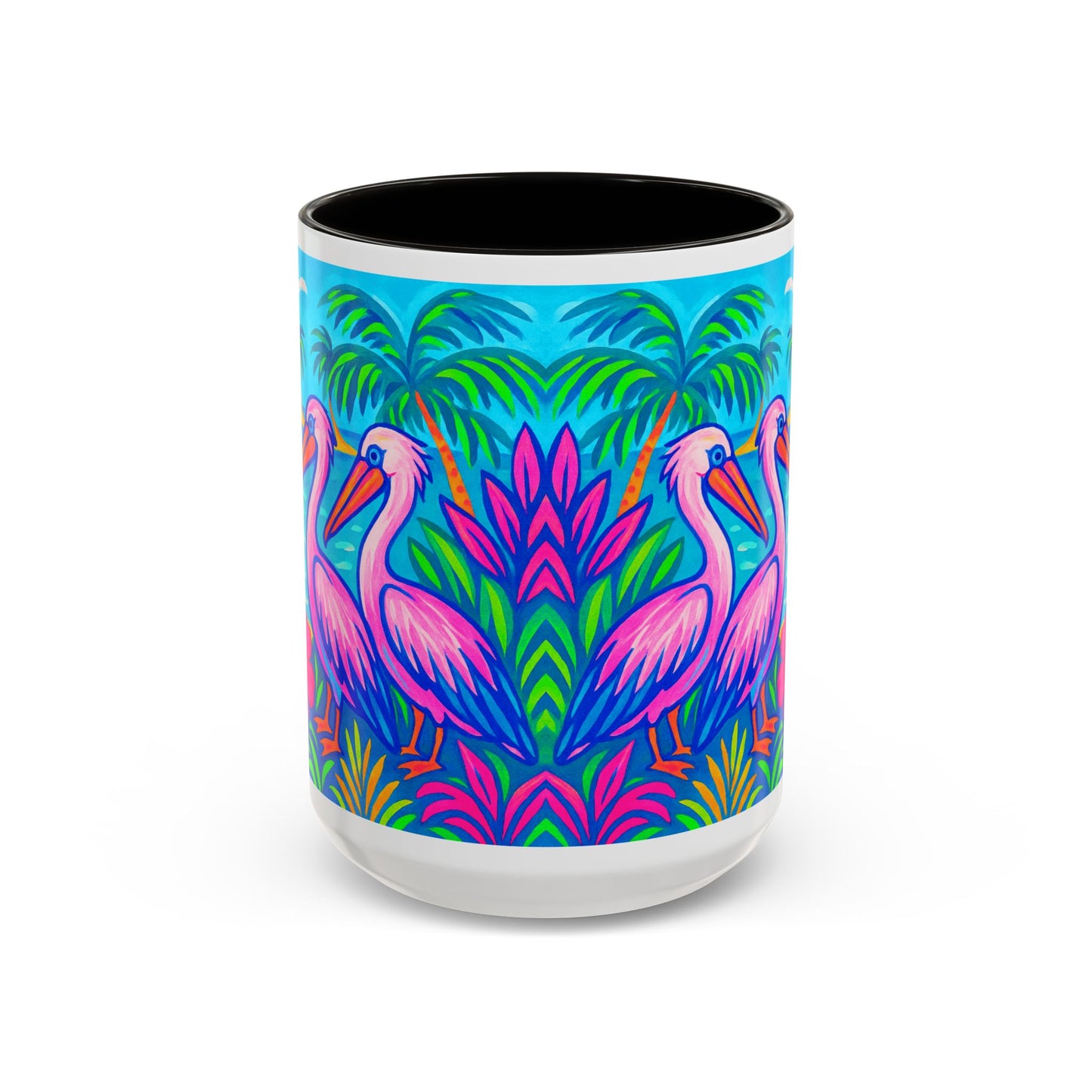 Accent Color Coffee Mug, Many Colors - 11oz & 15oz / Pelican Party