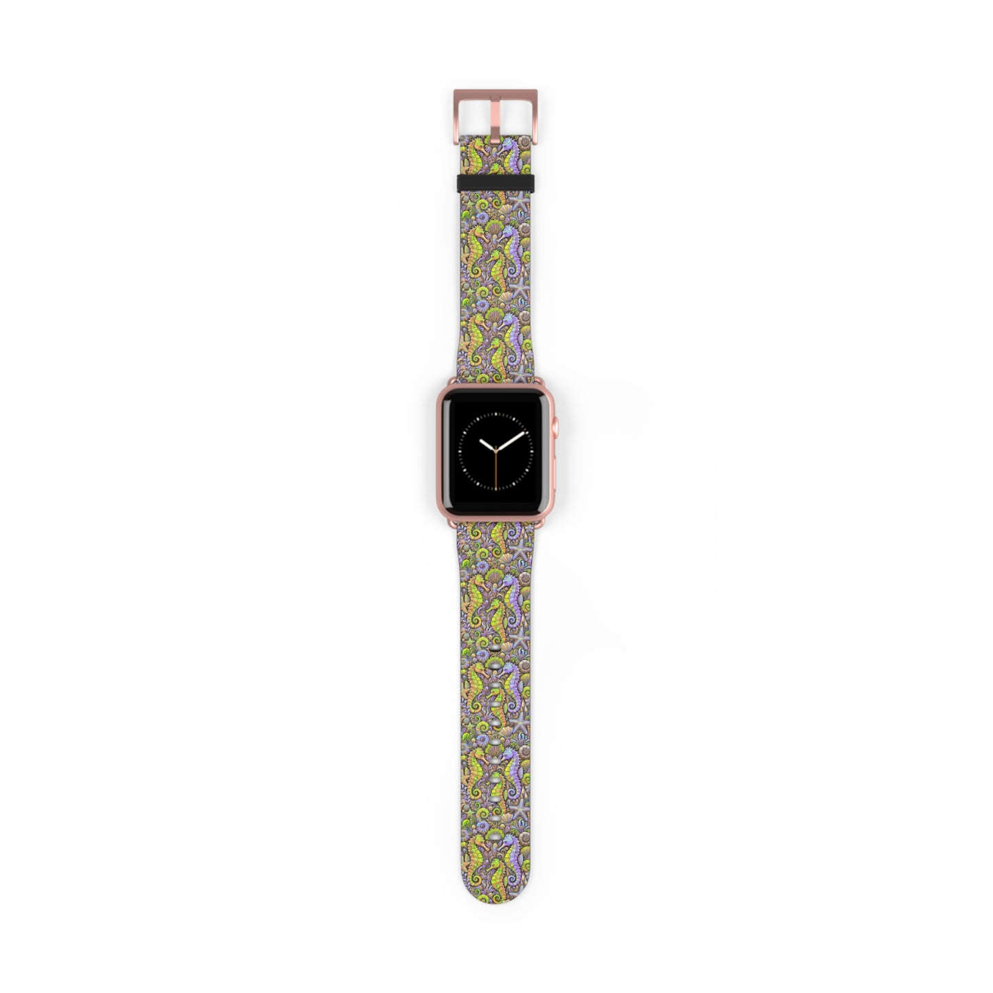 Apple Watch Band - Tropical Seahorse Trio, Yellow/Purple