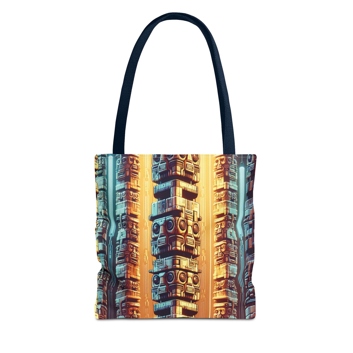Techno Tiki Totems Tote Bag - 3 Sizes