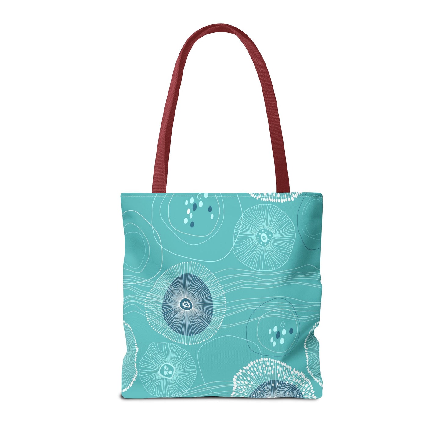 Plankton Drift Teal Tote Bag - 3 Sizes