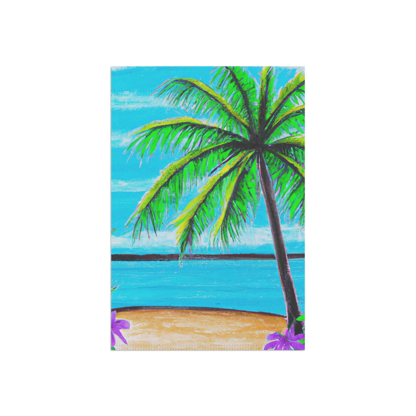 Tropical Garden Flag - Perfect for Outdoor Decor / Midnight Flowers, Navy