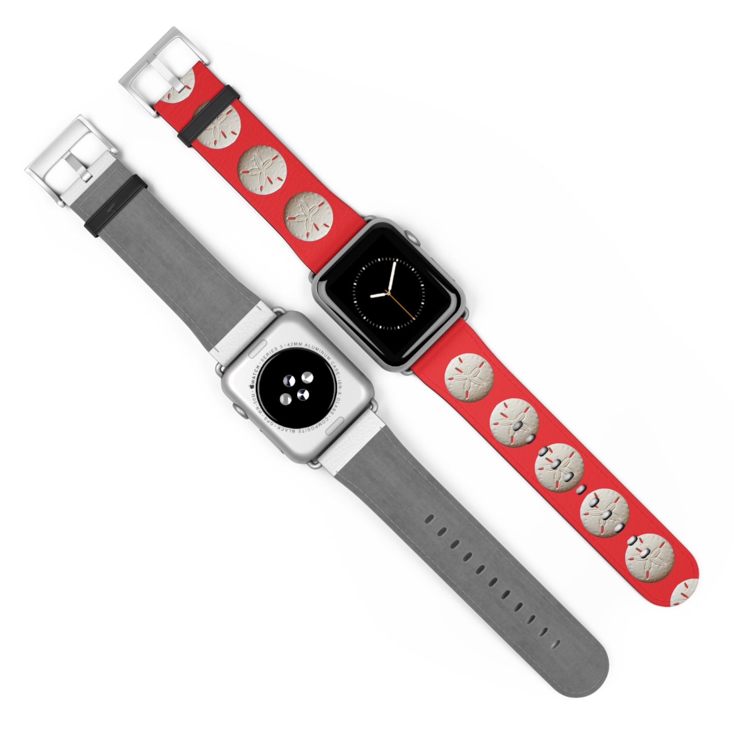 Apple Watch Band - Sand Dollar Parade, red