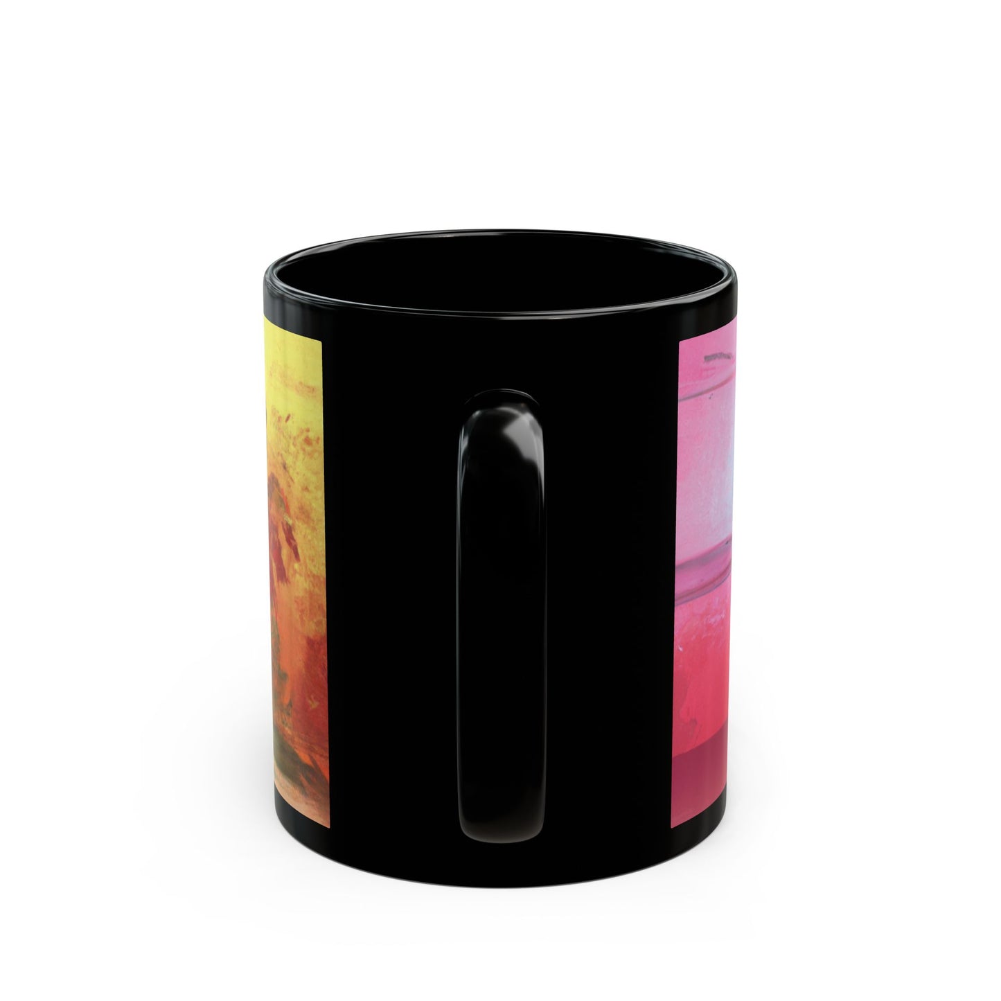 Black Coffee Mug - Ombre Beach