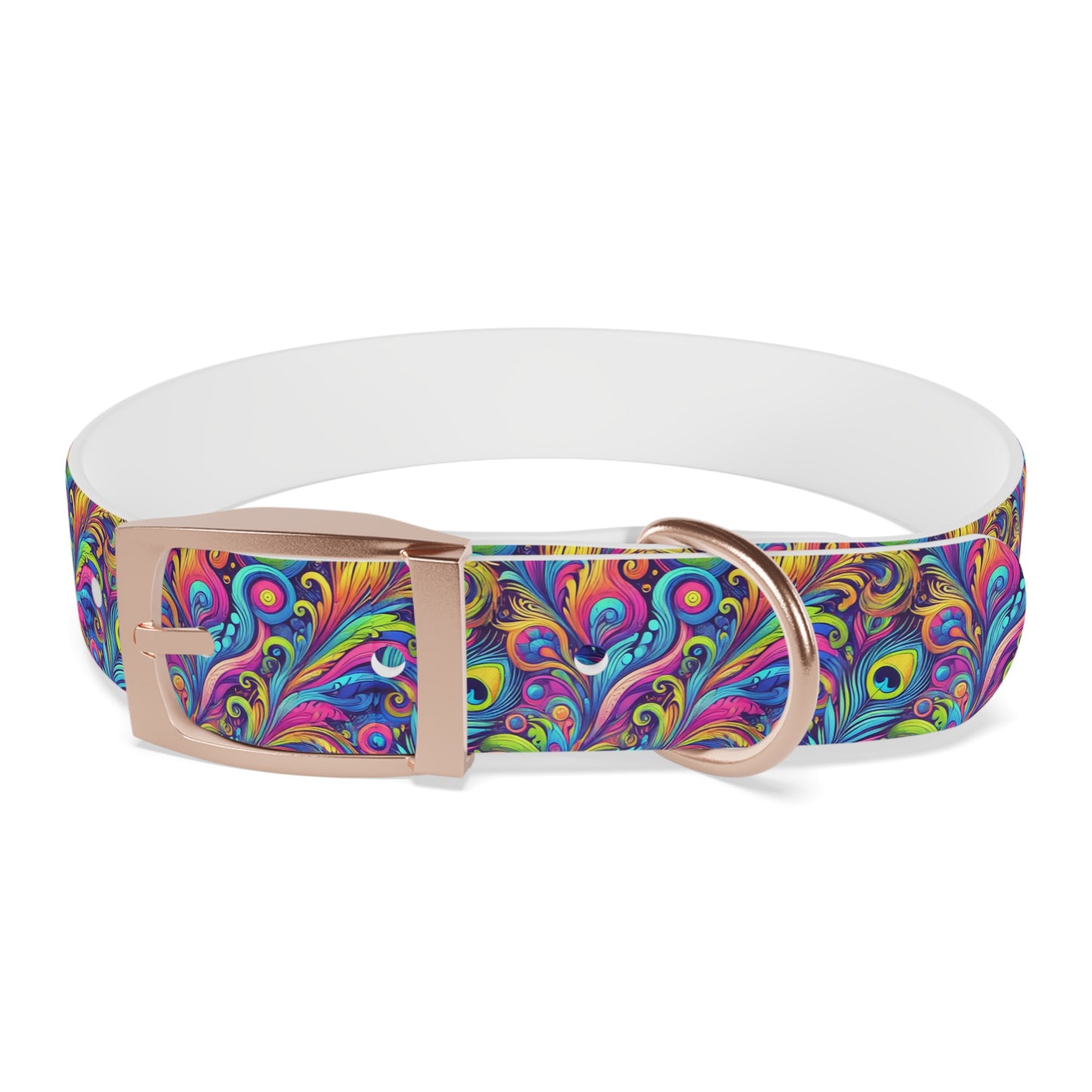Tropical Dog Collar - Fun and Playful Pet Accessory / Feather Currents Pop