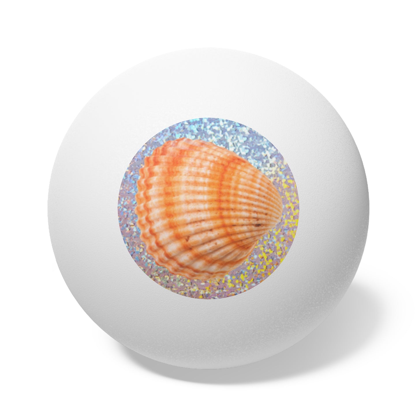 Tropical Paradise Ping Pong Balls - 6 Pack with Disco Orange Scallop