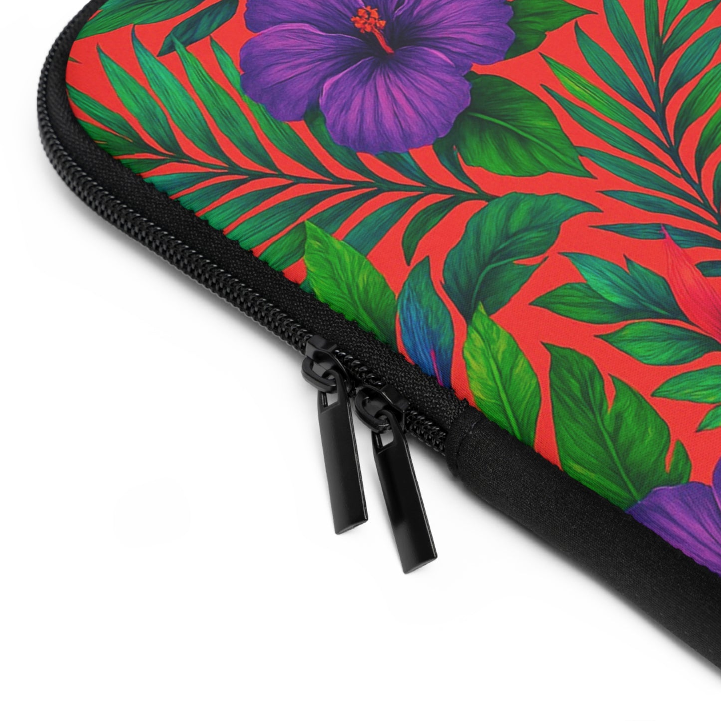 Tropical Laptop Sleeve, 5 Sizes - Perfect for Beach Lovers & Students / Midnight Flowers