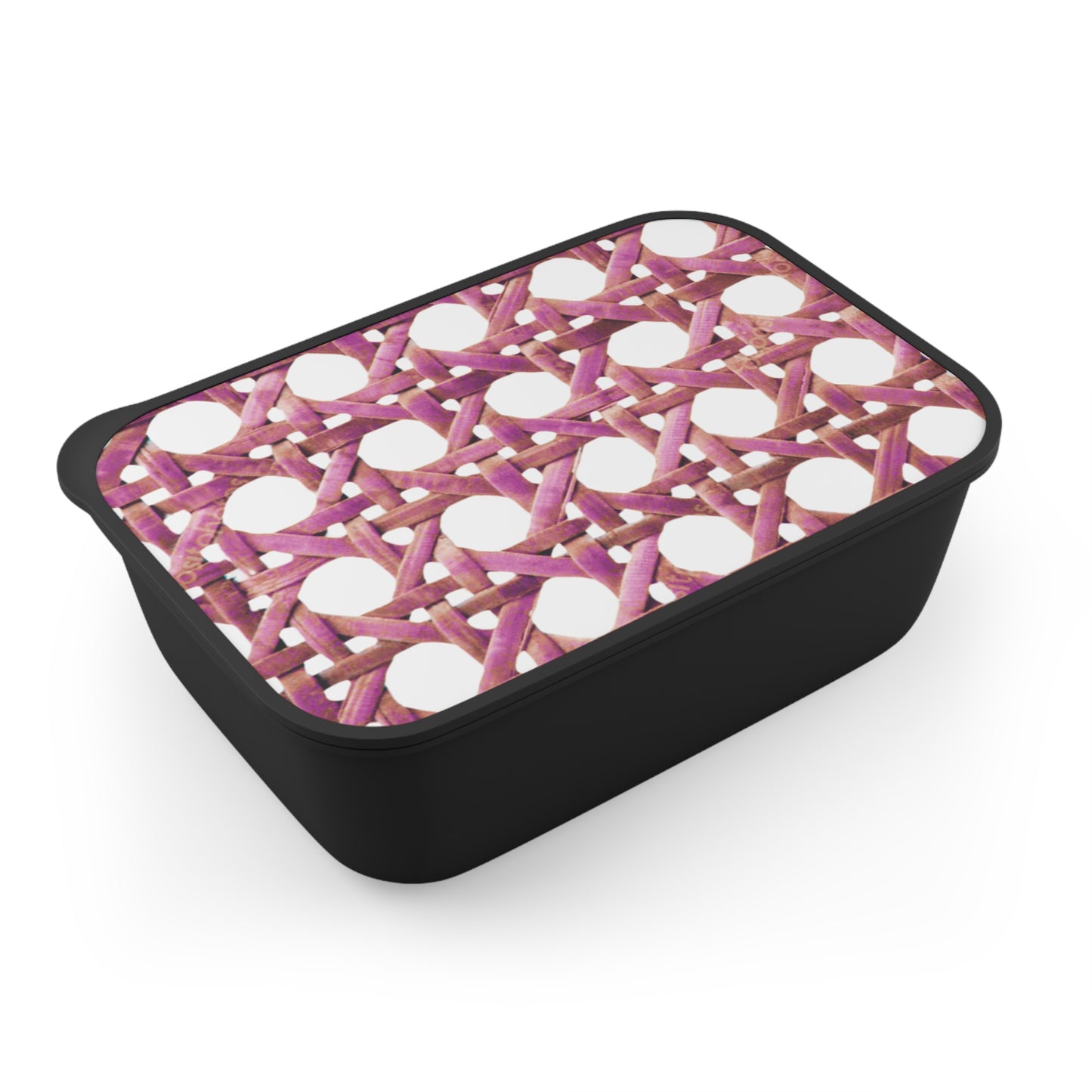 Bento Box with Utensils - Beach Chair Wicker, Hibiscus