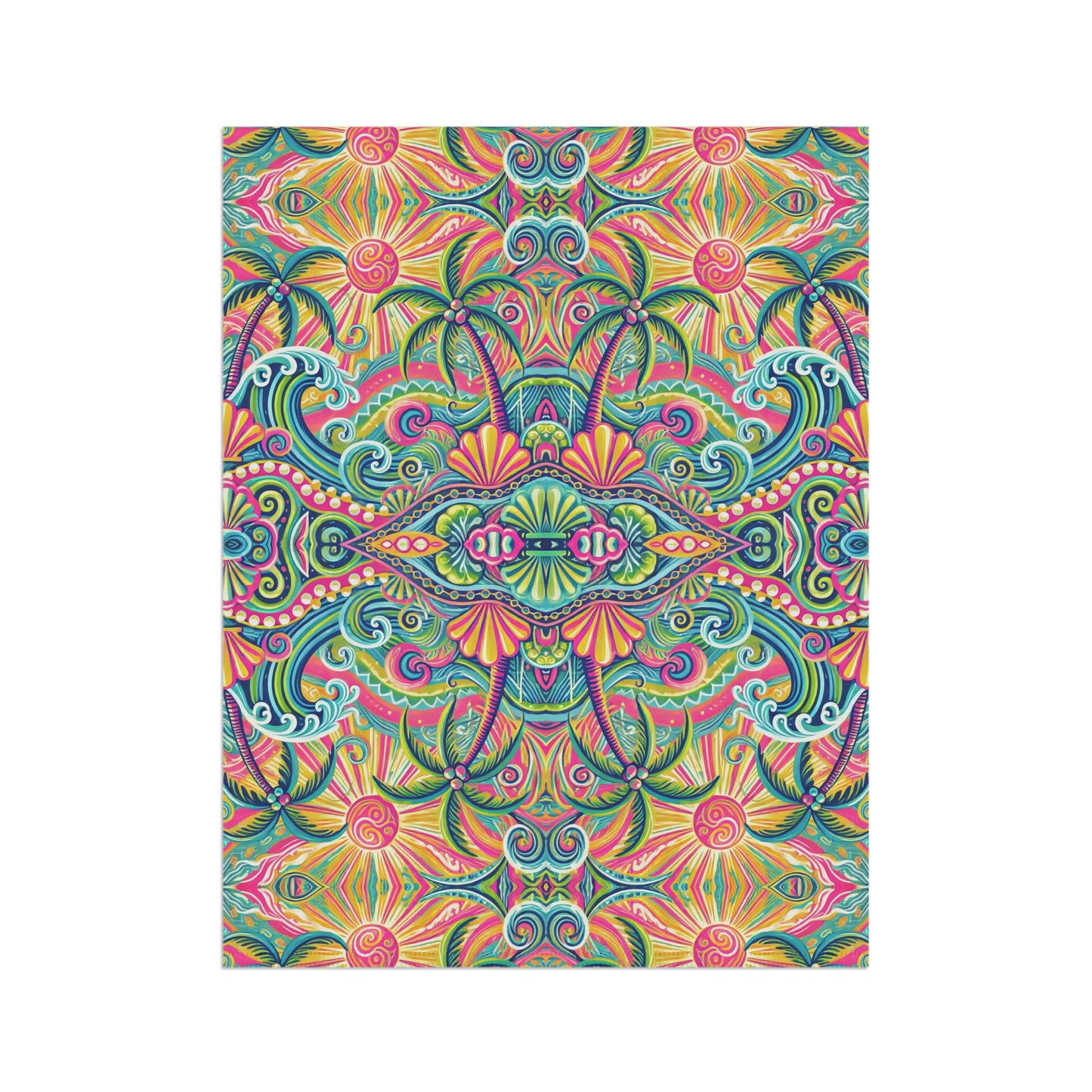 Tropical Garden Flag - Perfect for Outdoor Decor / Kaleido Bay