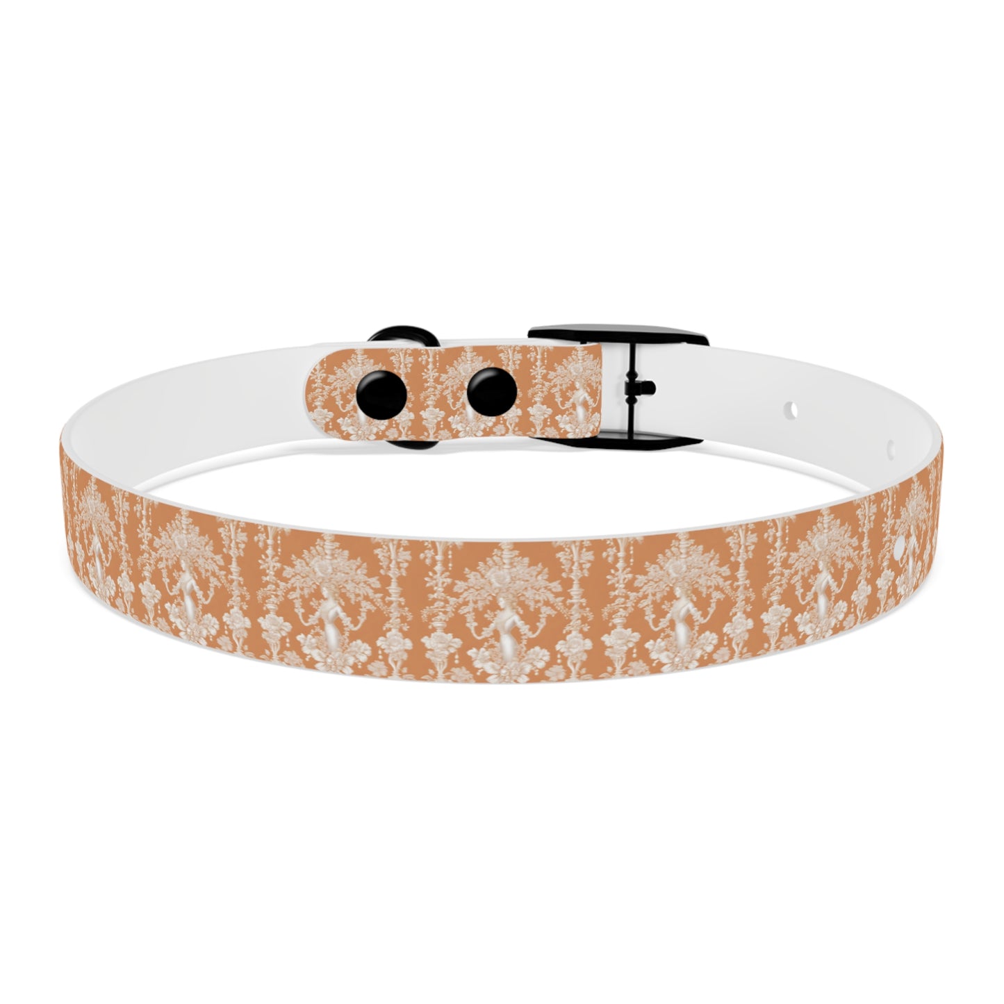 Dog Collar - Pearl Lady Toile, melon