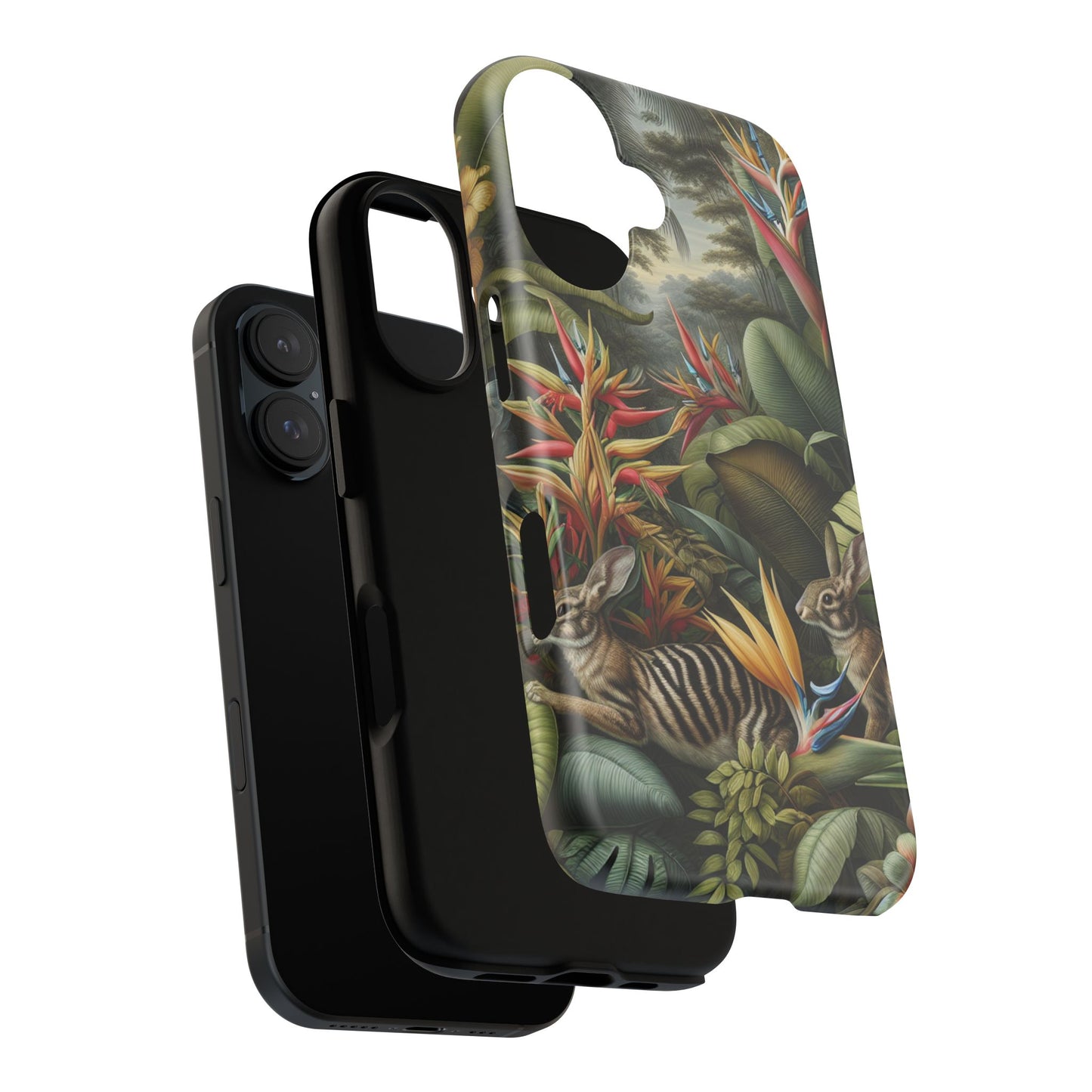 Rainforest Rabbit Outing Phone Case - Tough Cases with Summer Vibe