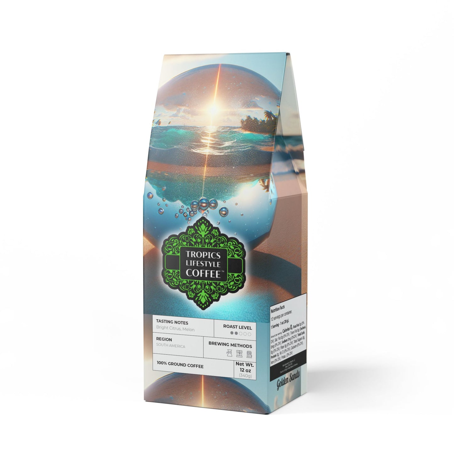 Golden Sands Single Origin™ Coffee (Light-Medium Roast) Specialty Grade / Beach Ilusion Ball