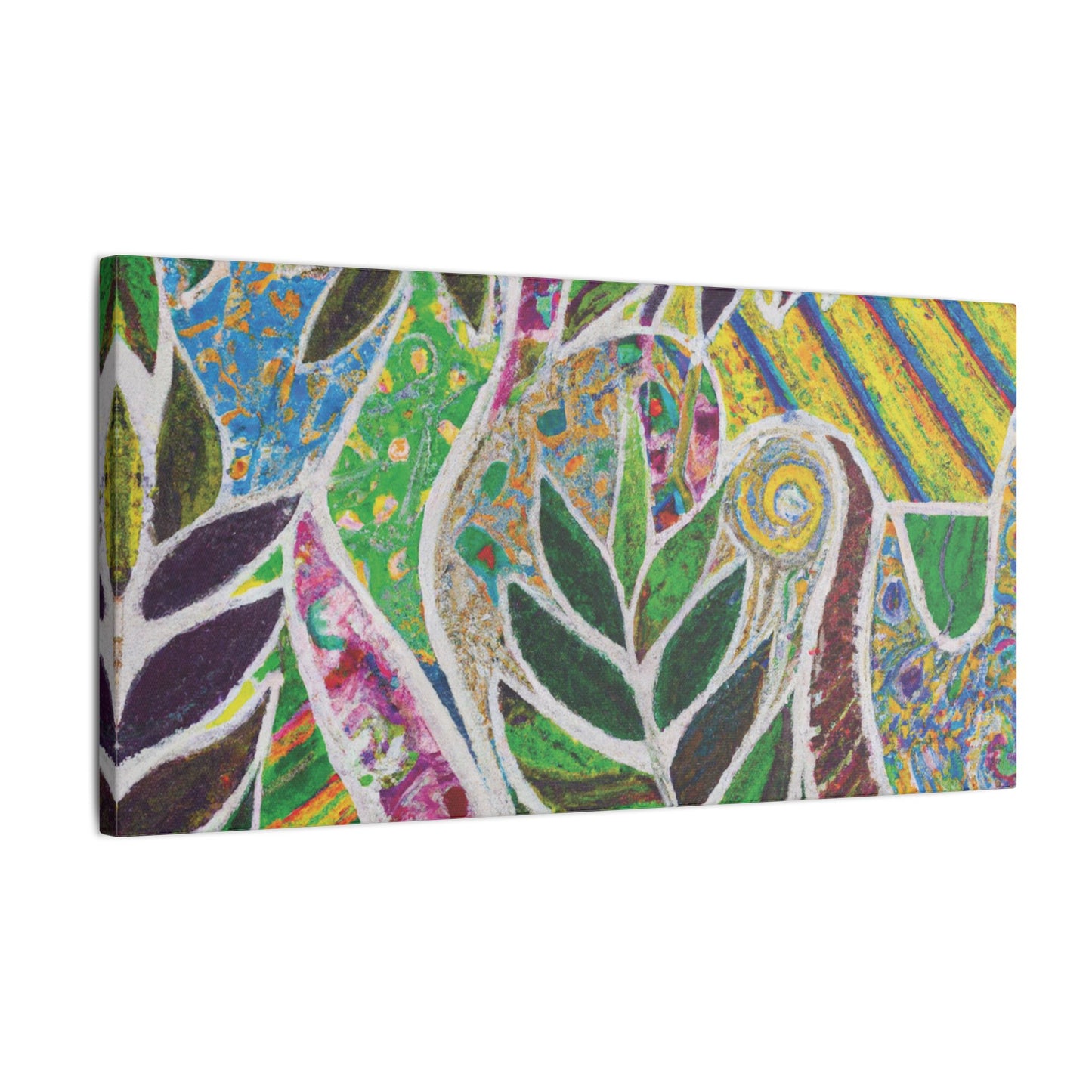 Tropical Canvas Artwork - Stretched Canvas Print, Many Sizes / Amazon Whimsy
