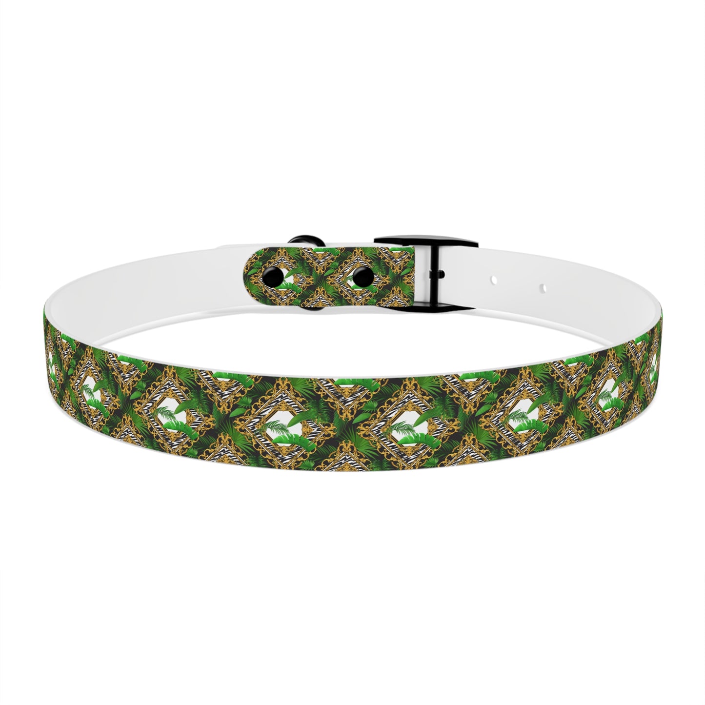 Dog Collar - Jungle Luxe White