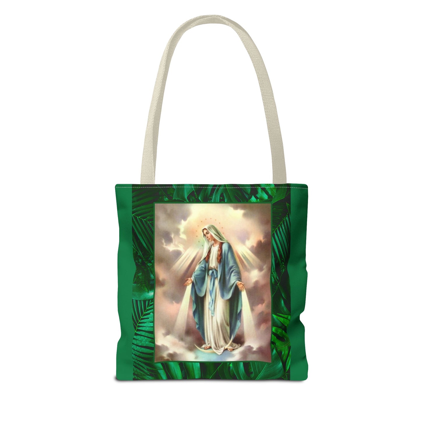 Religious Our Lady of Grace Tropical Tote Bag - 3 Sizes