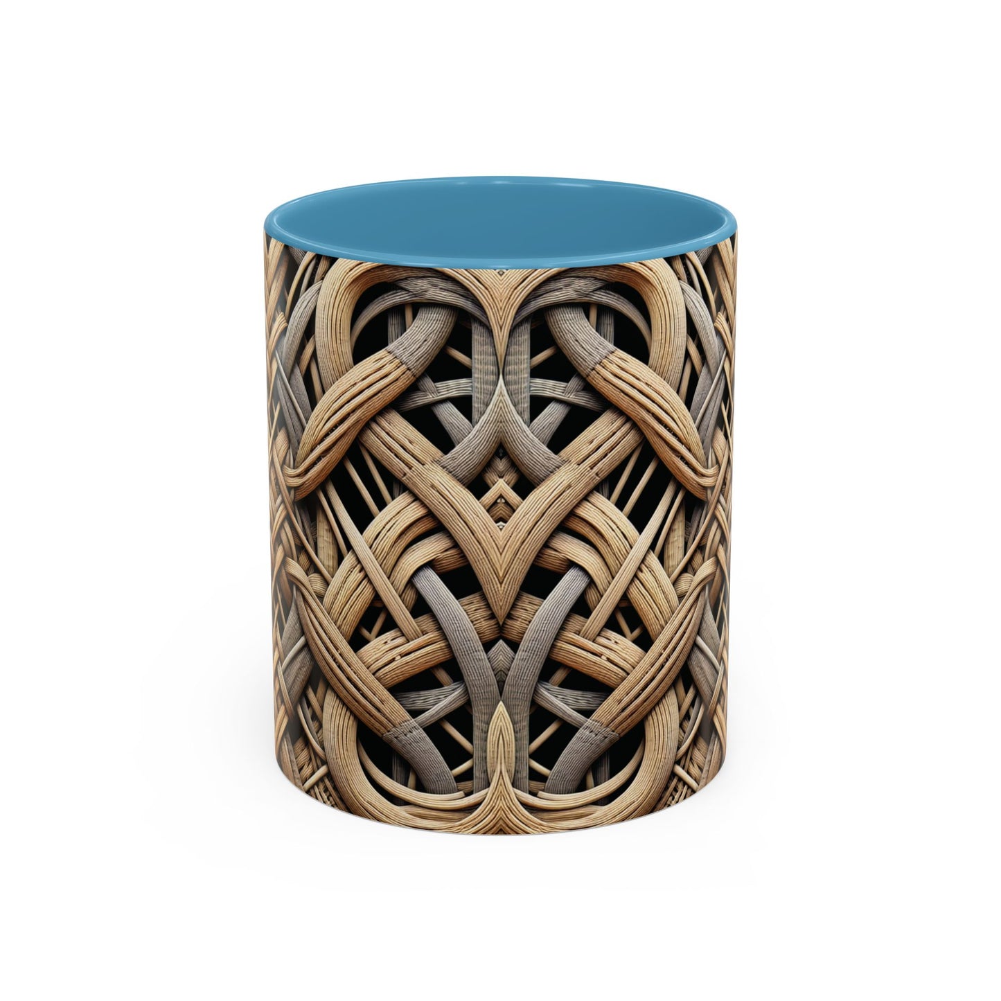 Accent Coffee Mug (11, 15oz), 8 Colors - Beach Wicker