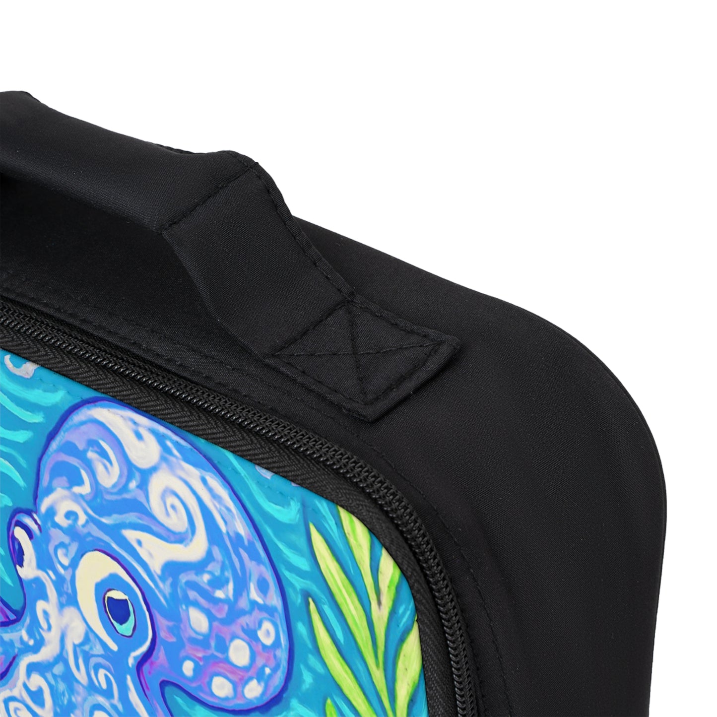 Octopus Kraken Joe/Blue Lunch Bag - Eco-Friendly Insulated Tote, Adult and Child Lunchbox / Perfect for Picnics, Beach Outings