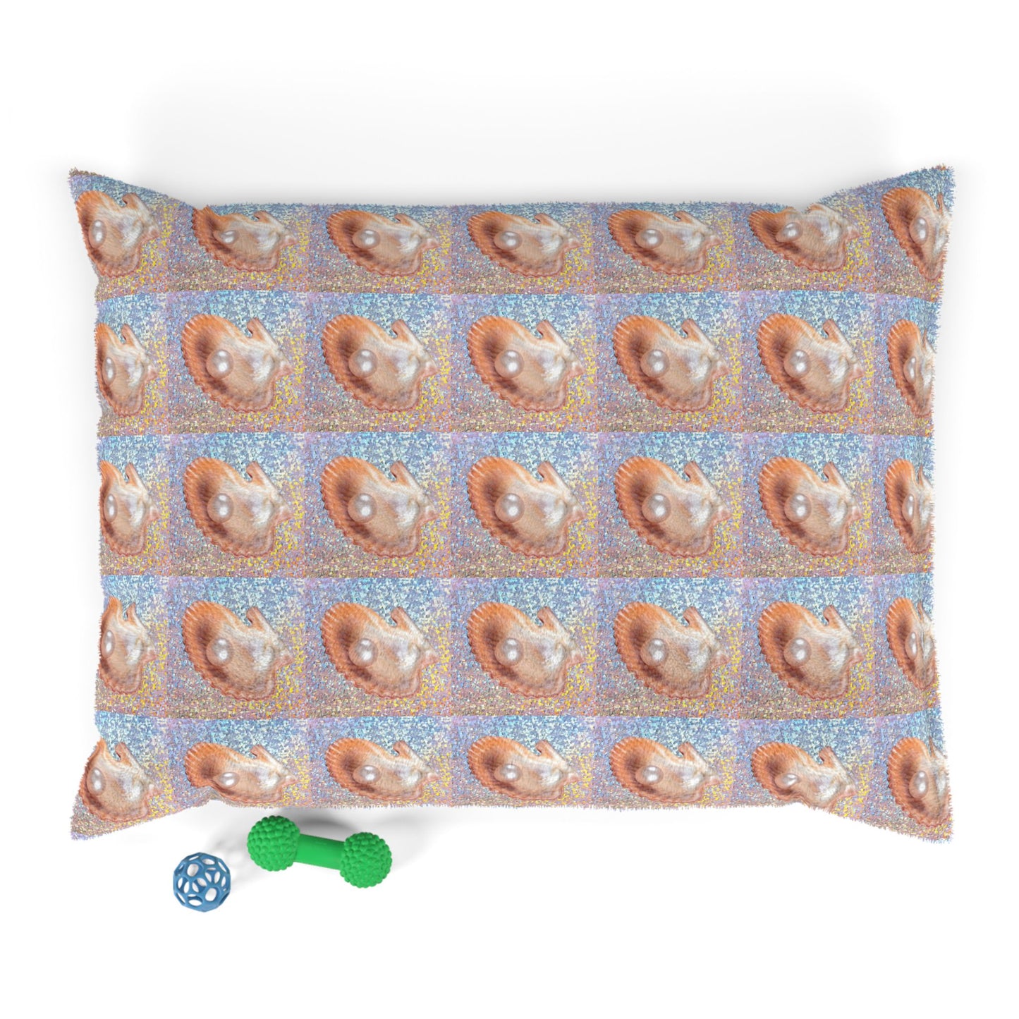 Pet Bed - Cozy and Fun Dog or Cat Bed for Beach Lovers / Disco FW Peach Pearl