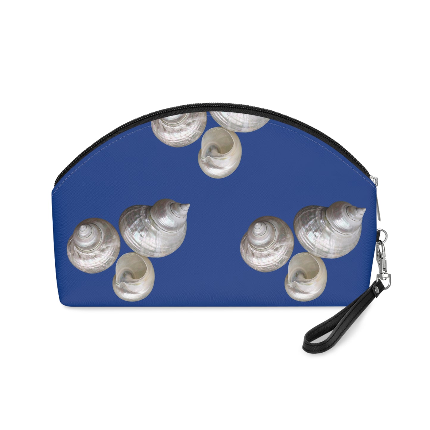 Makeup Bag - White Nautilus Trio, dark blue