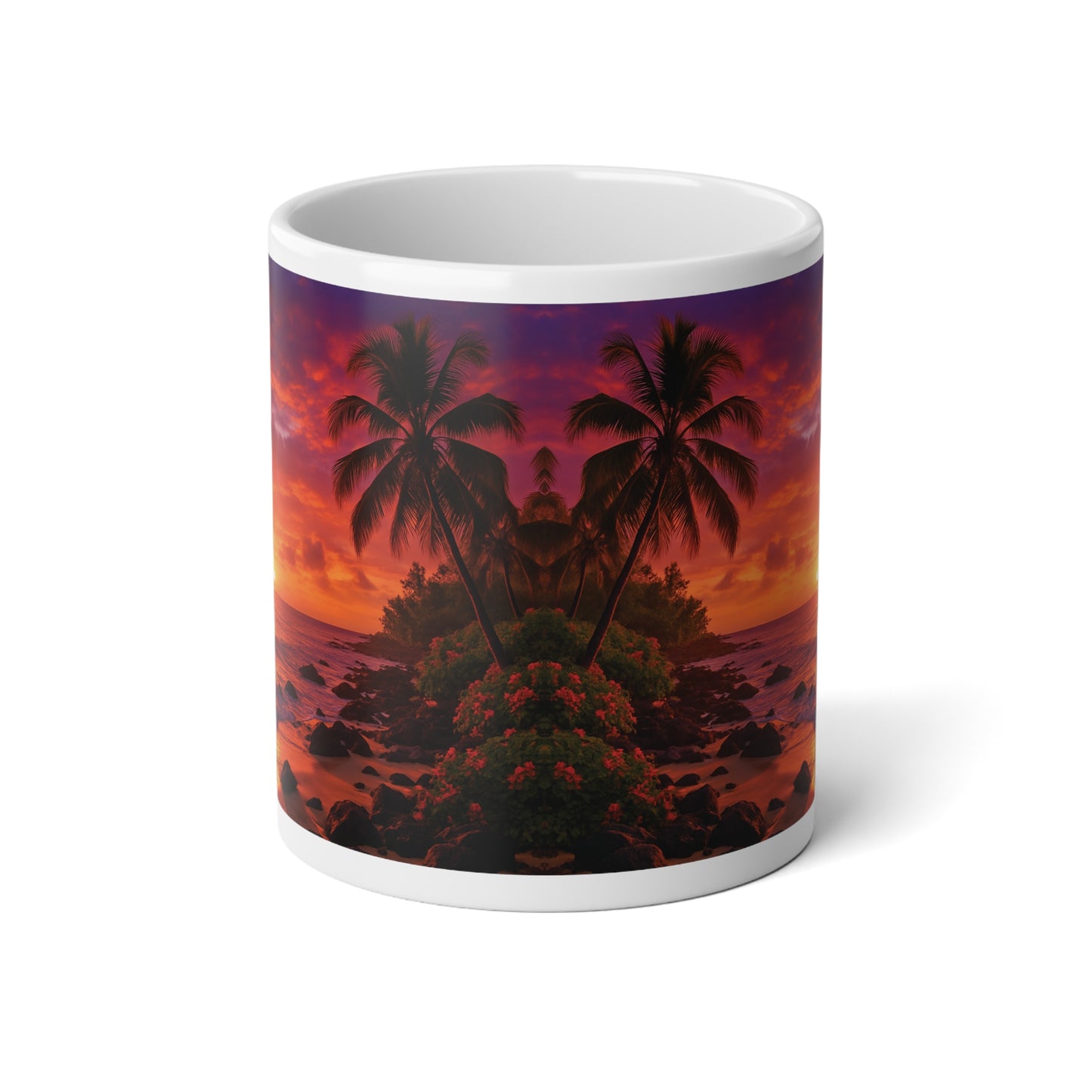 Jumbo Mug, 20oz, Ember Island | Tropical Coffee Cup