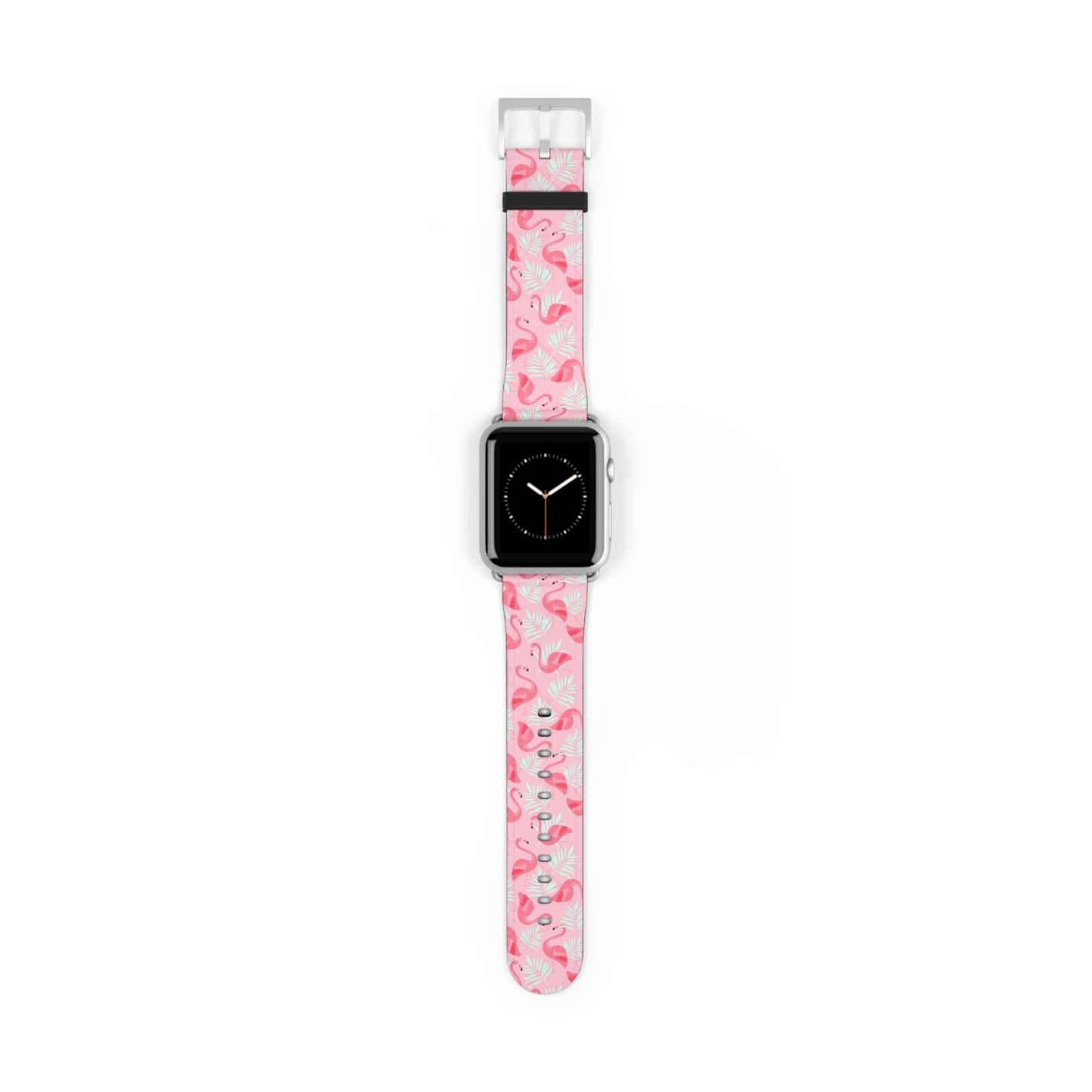 Watch Band - Flamingo With White Palms