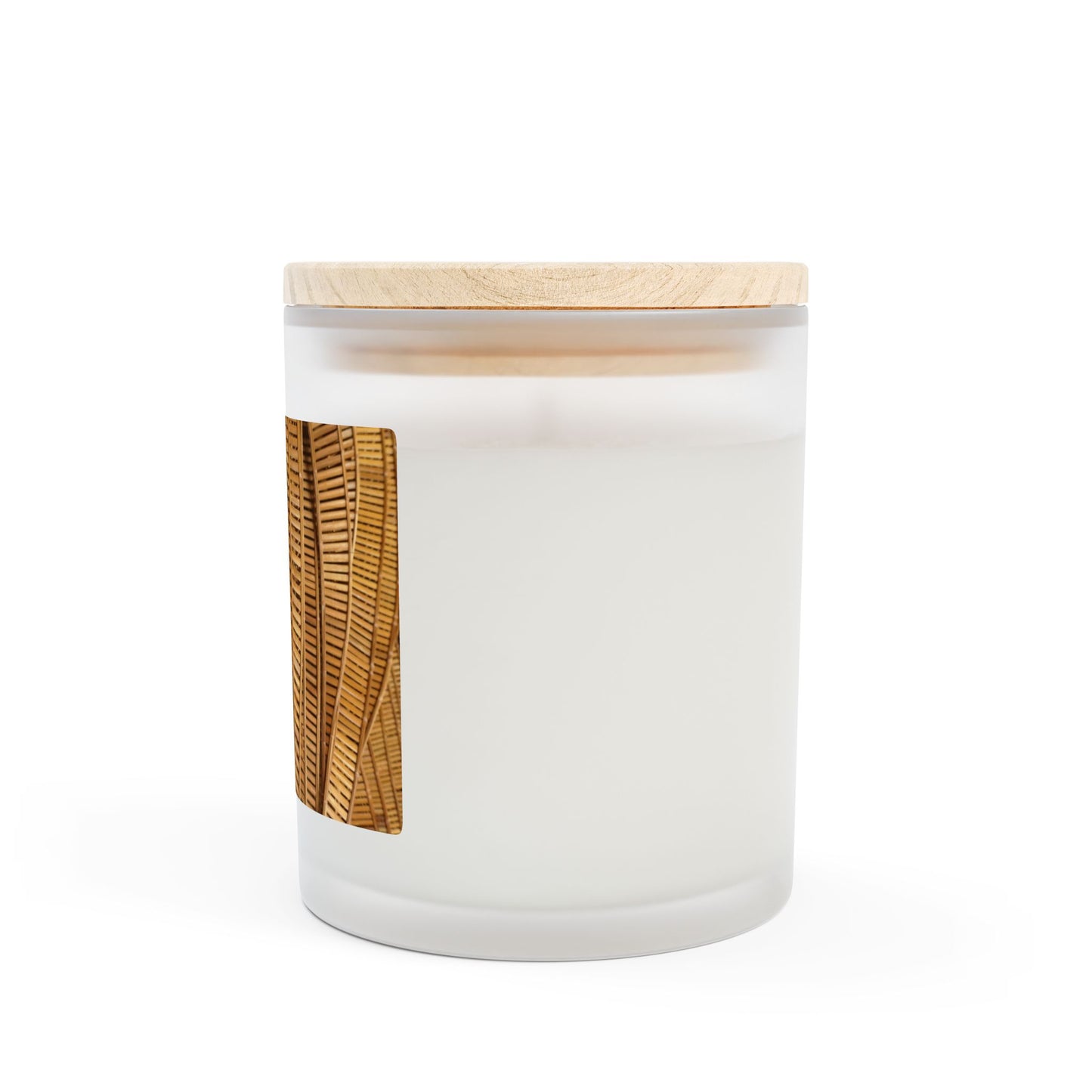 Frosted Glass Candle, 11oz - Natural Bamboo Flow