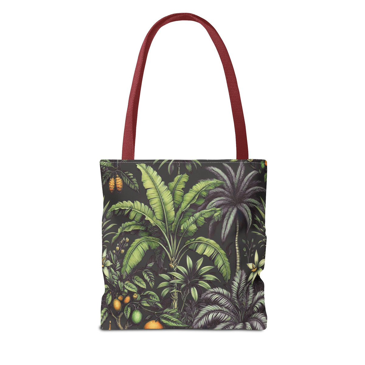 Tropical Fruit/Black Tote Bag - 3 Sizes