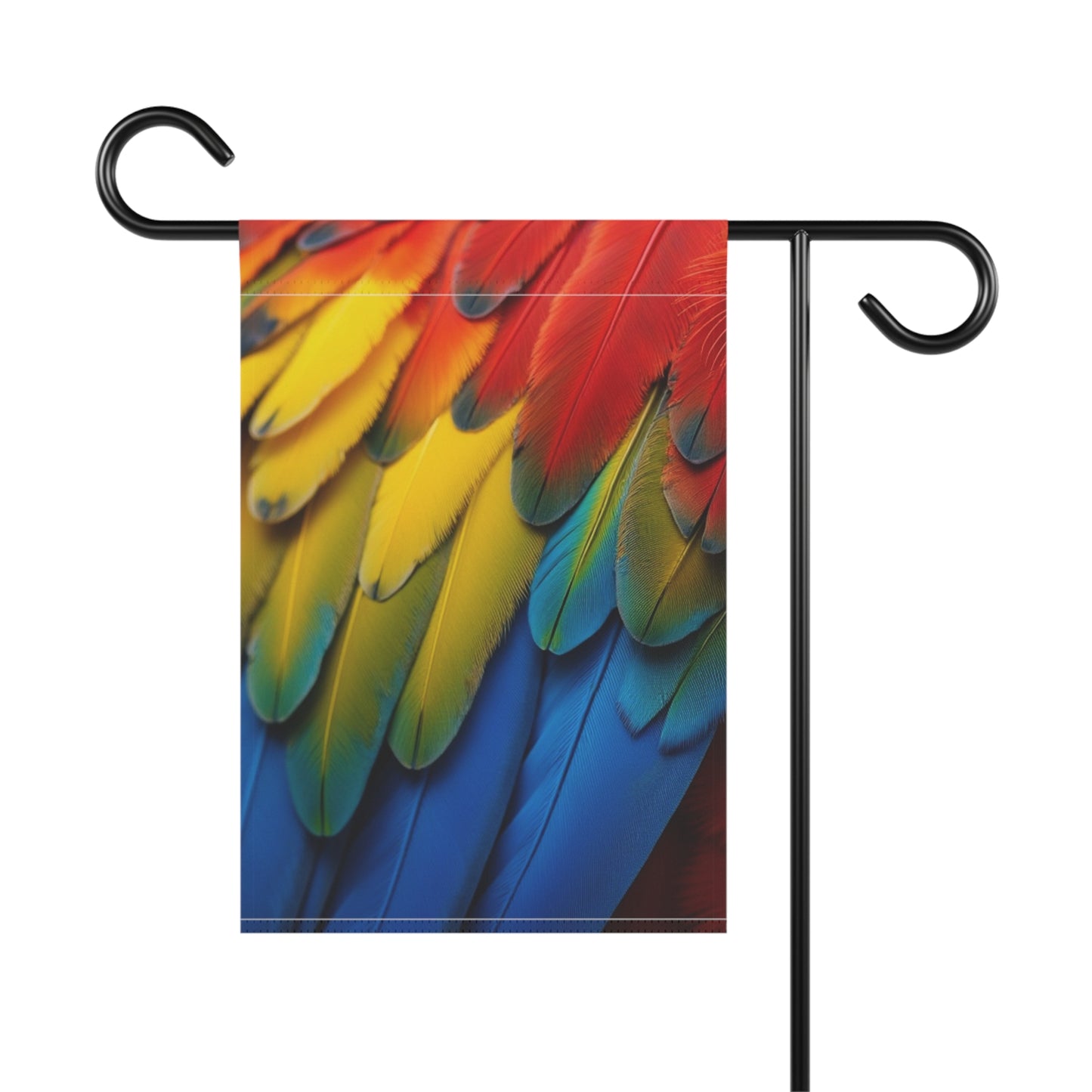 Tropical Garden Flag  - Perfect for Outdoor Decor / Macaw Feathers