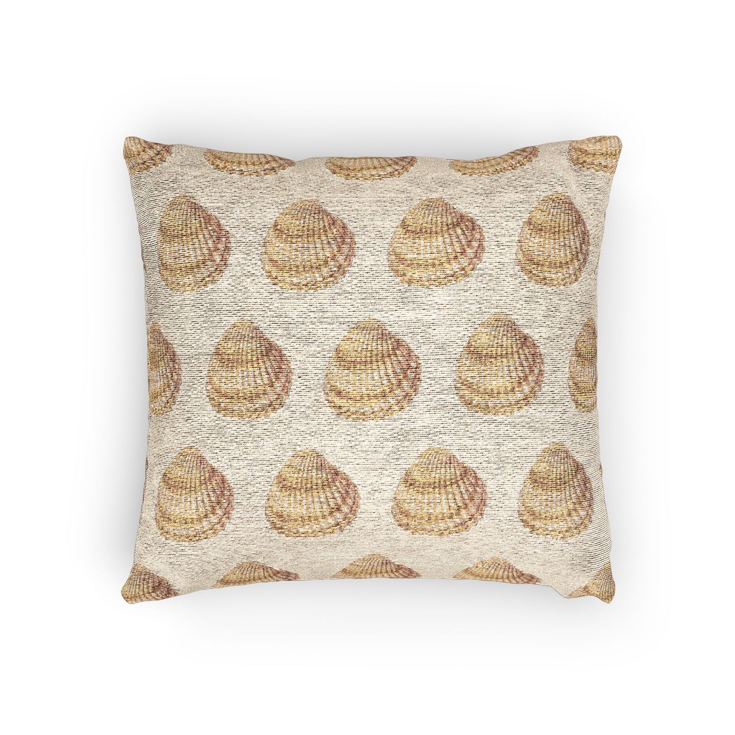 Woven Pillow, 17"W x 18"L - Lt. Orange Scallop