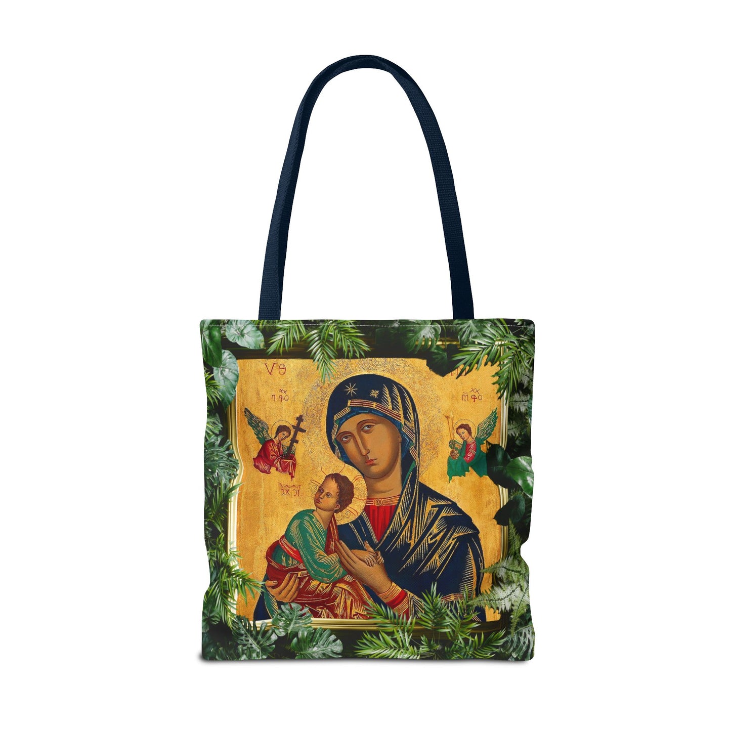 Religious Our Lady of Perpetual Help Tropical Tote Bag - 3 Sizes