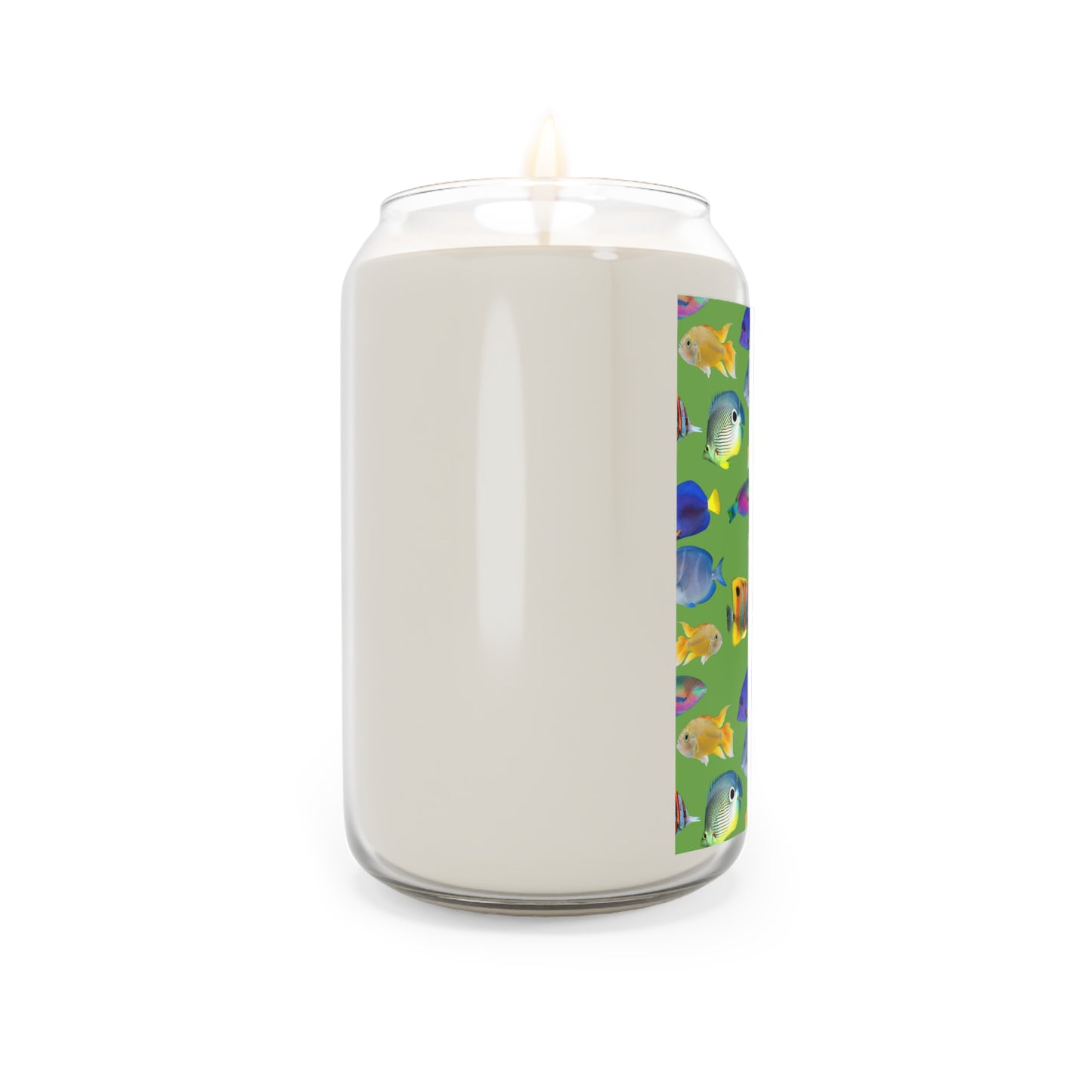 Scented Candle, 13.75oz - School of Fish, Green