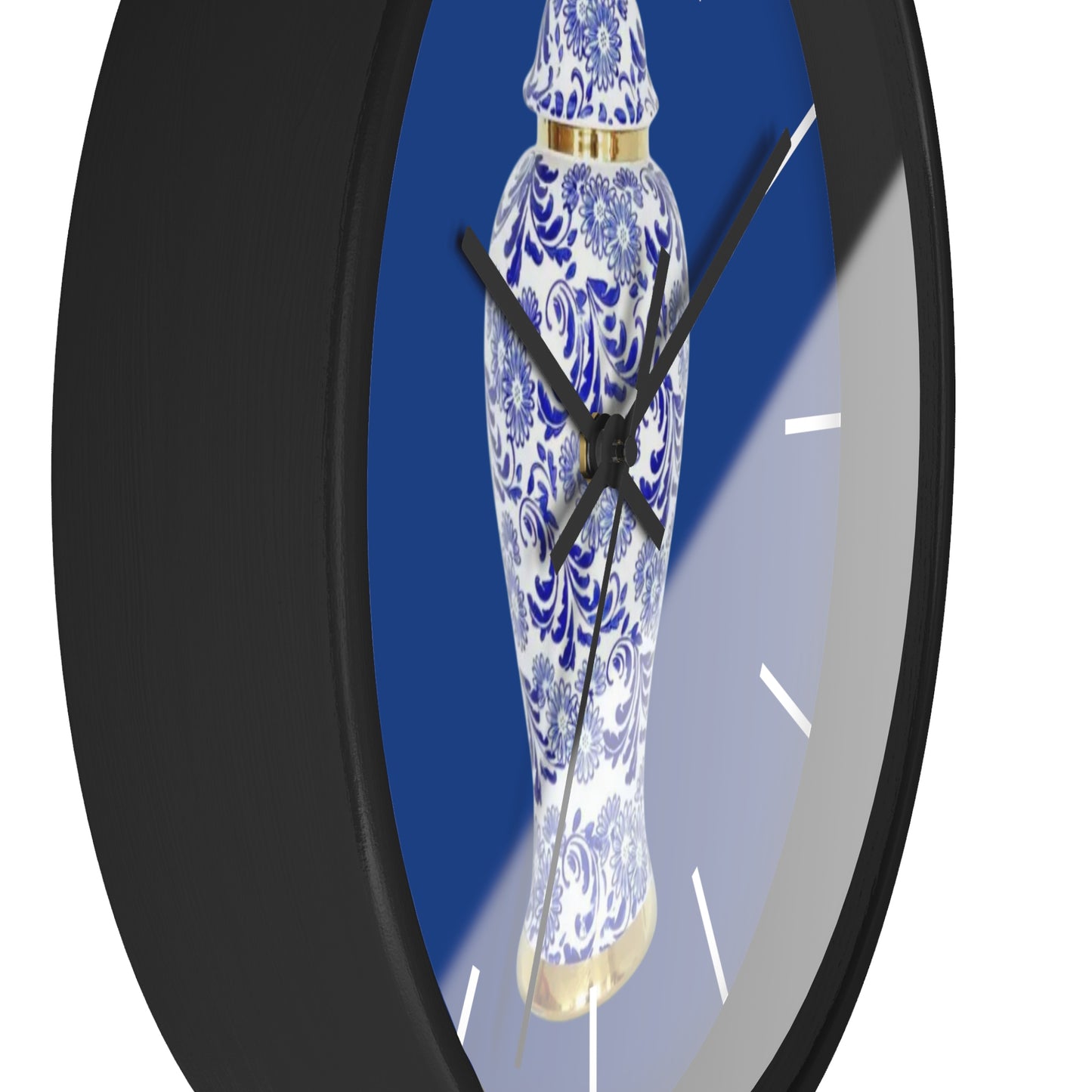 Wall Clock, Blue & White Ginger Jar, Hands/Base Variants