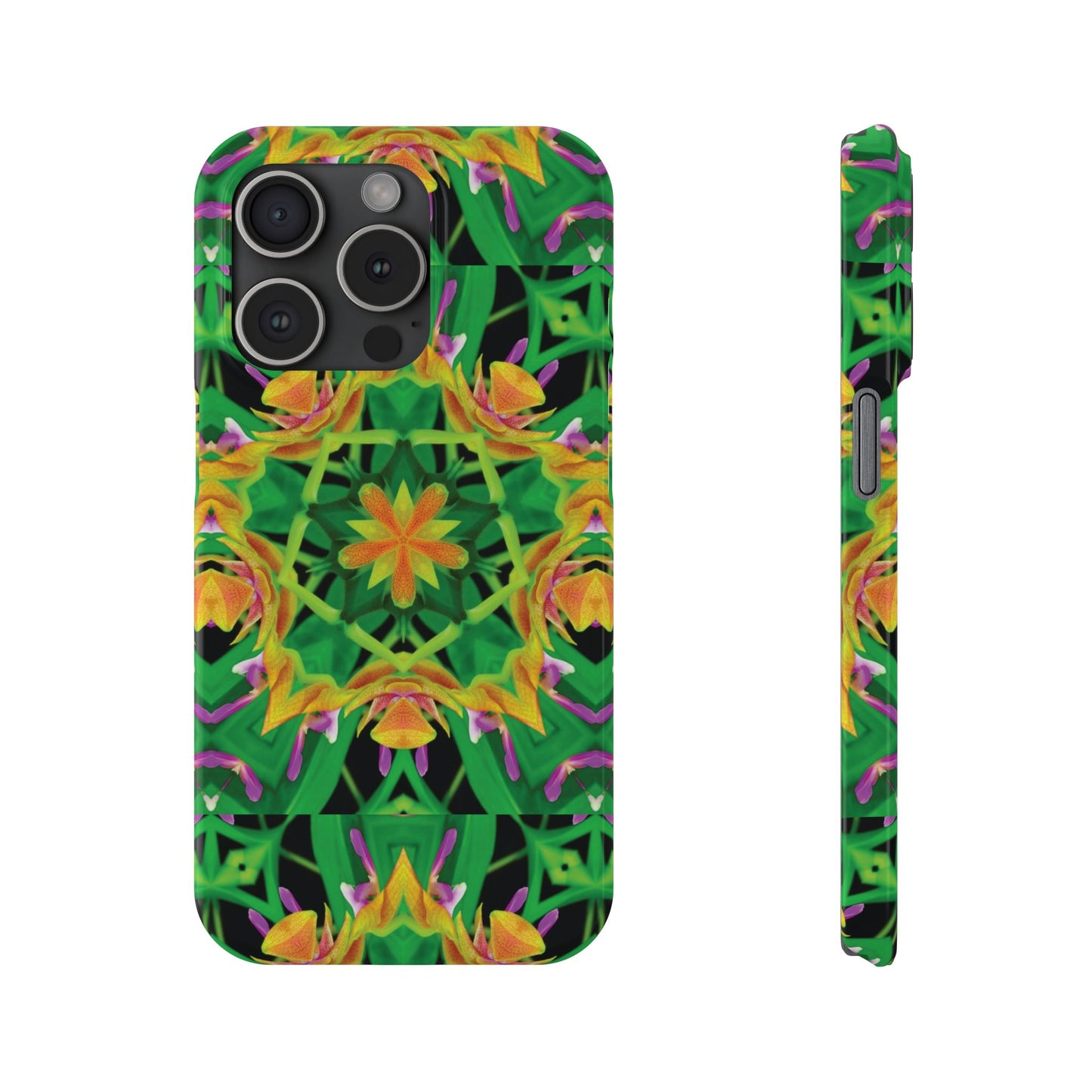 Slim Phone Cases - Orchid Kaleidoscope #2