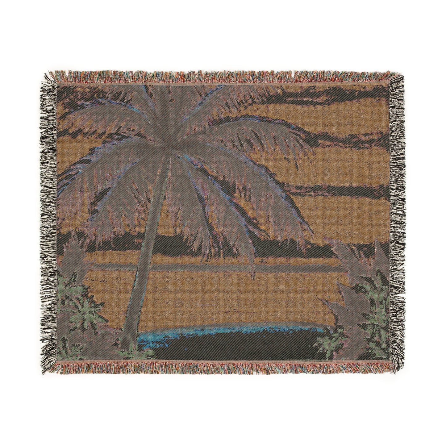 Woven Blanket, 3 Sizes - Tropical Home Decor / Calm Beach