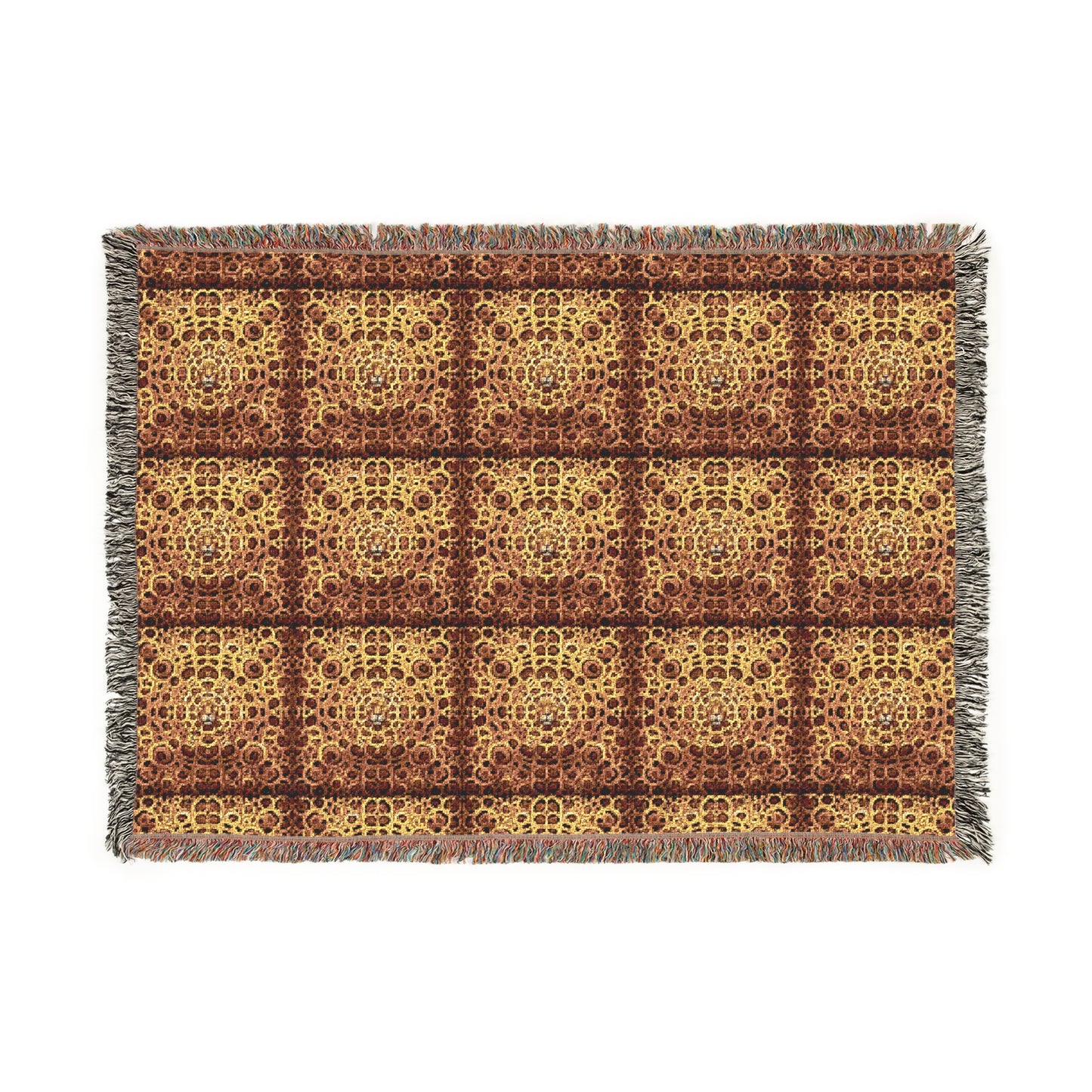 Cozy Woven Blanket with Textured Patterns - Perfect Cuddly Throw / Jaguar Spots