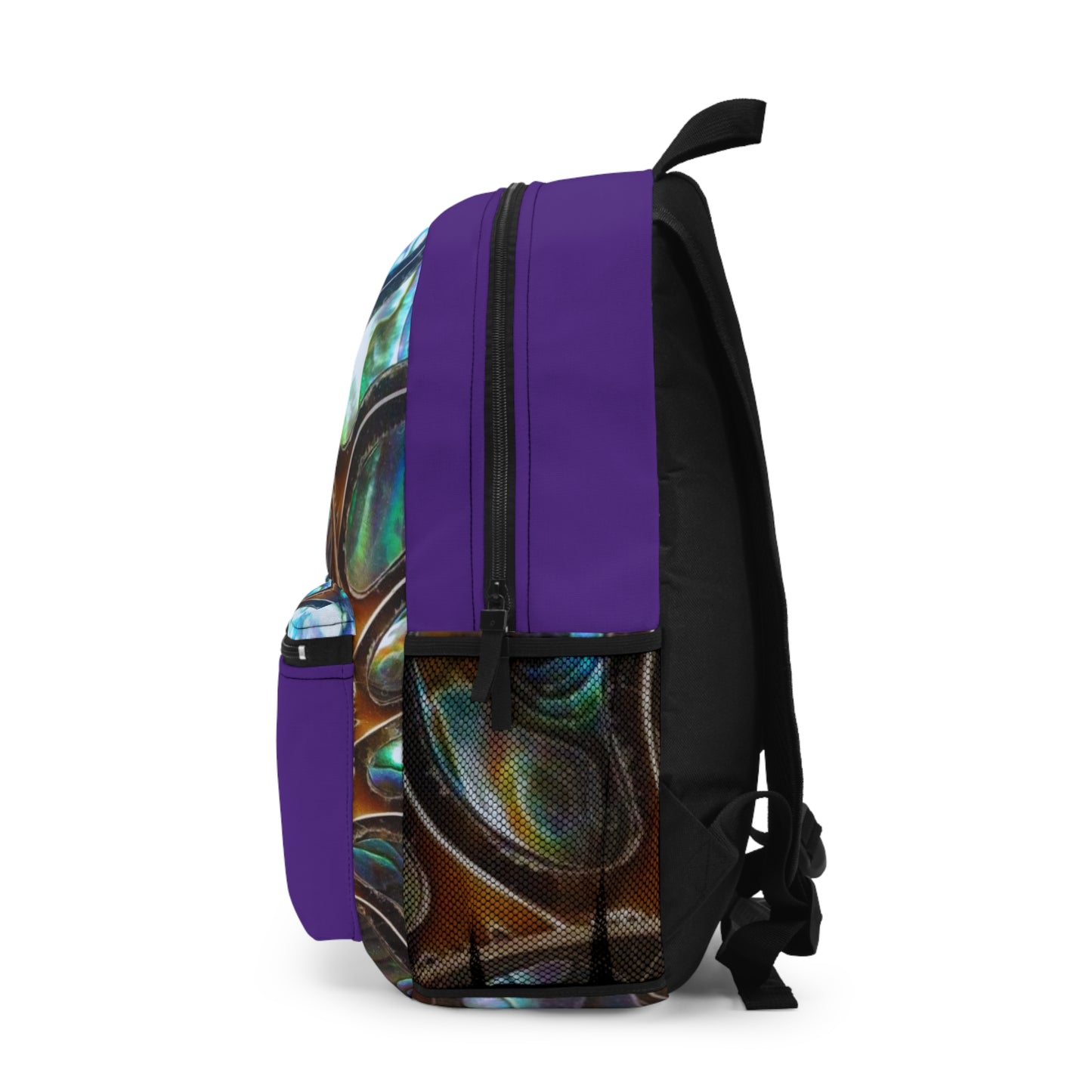 Tropical Backpack  / Ammonite and Abalone, Purple