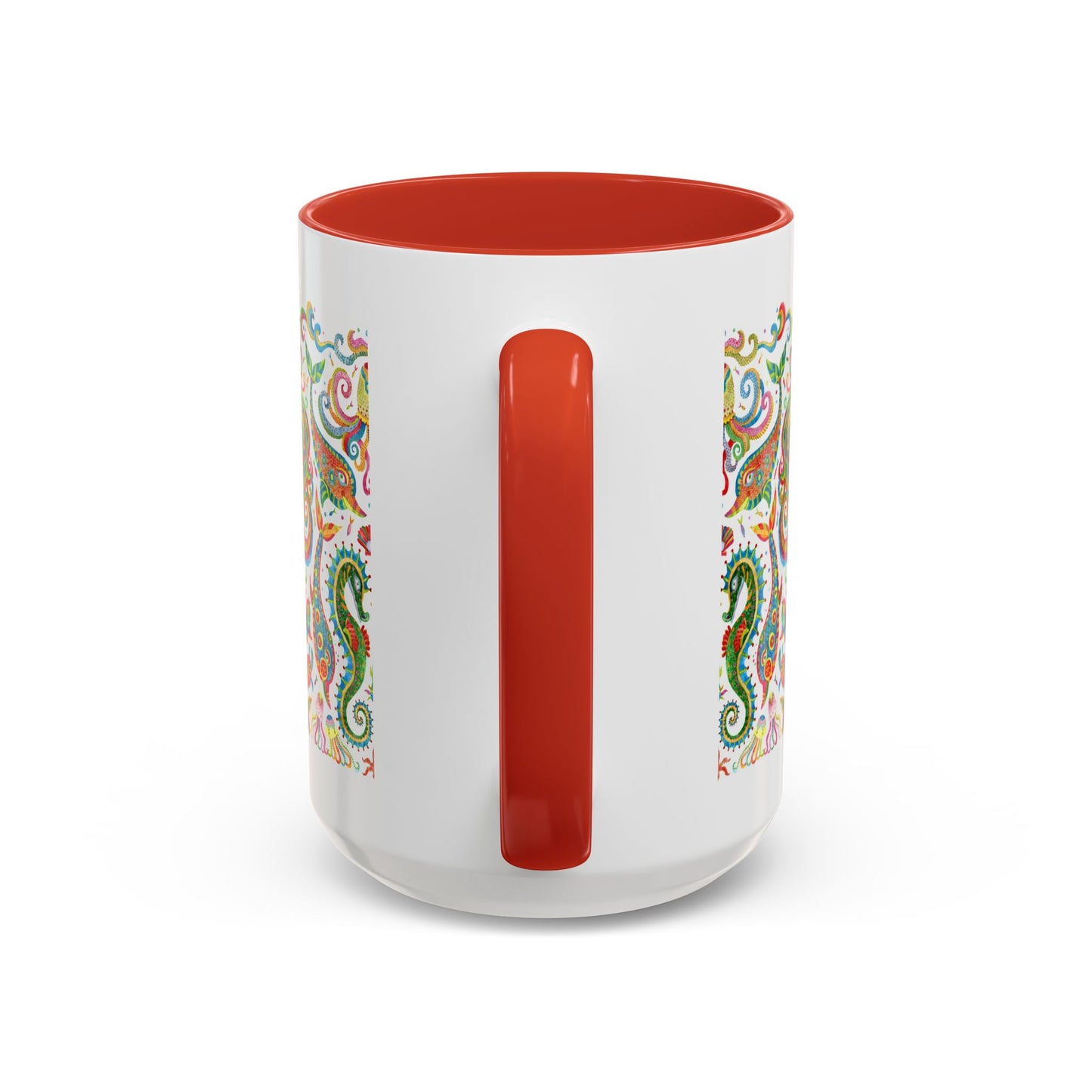 Accent Coffee Mug | Tropical-Inspired Drinkware / Colorful Mermaid Kingdom