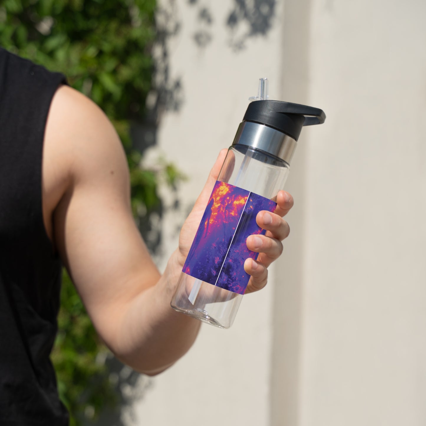 Tropical 20oz Tritan Sport Water Bottle -  Leakproof, Lightweight, BPA-Free / Solo Mermaid, Pop