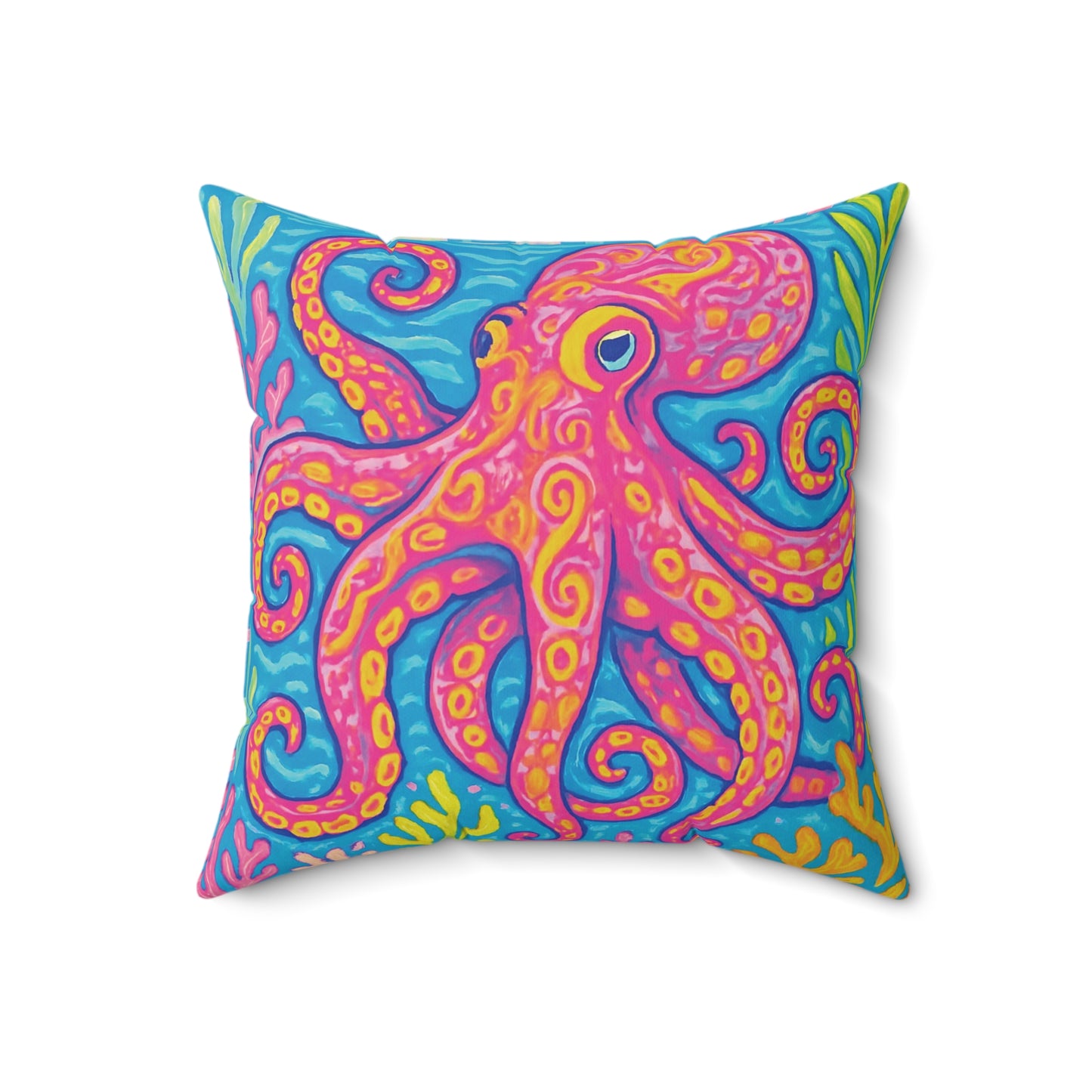 Decorative Pillow - Accent Cushion, 4 Sizes / Octopus Kraken Joe