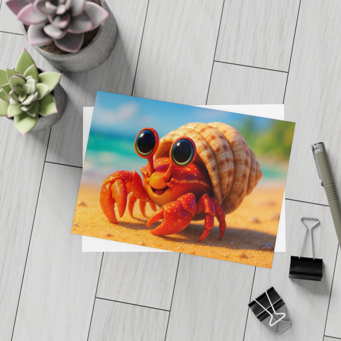 Baby Hermit Crab Postcard Bundle - Perfect for Ocean Lovers & Greetings!