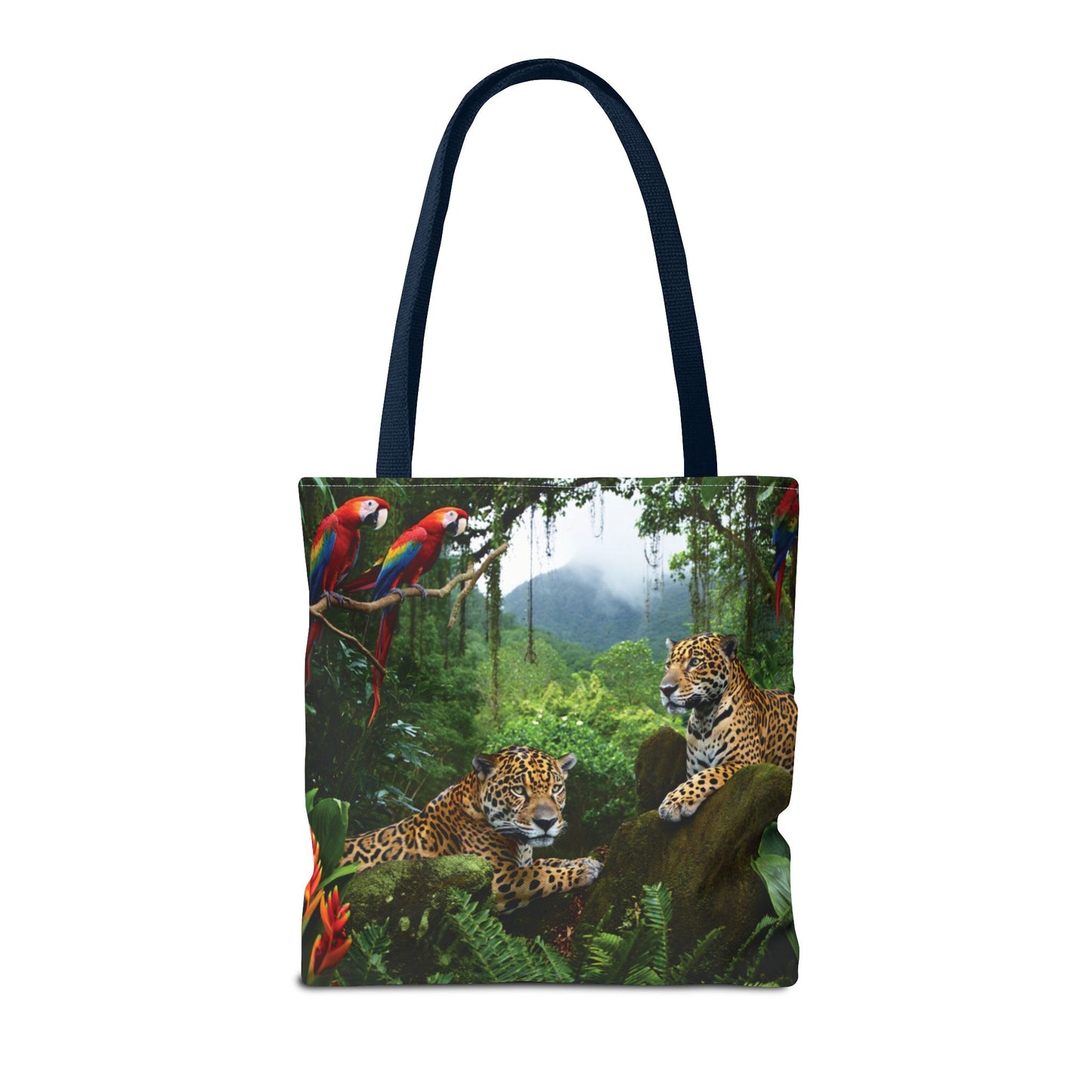Jaguars and Parrots Tote Bag - 3 Sizes