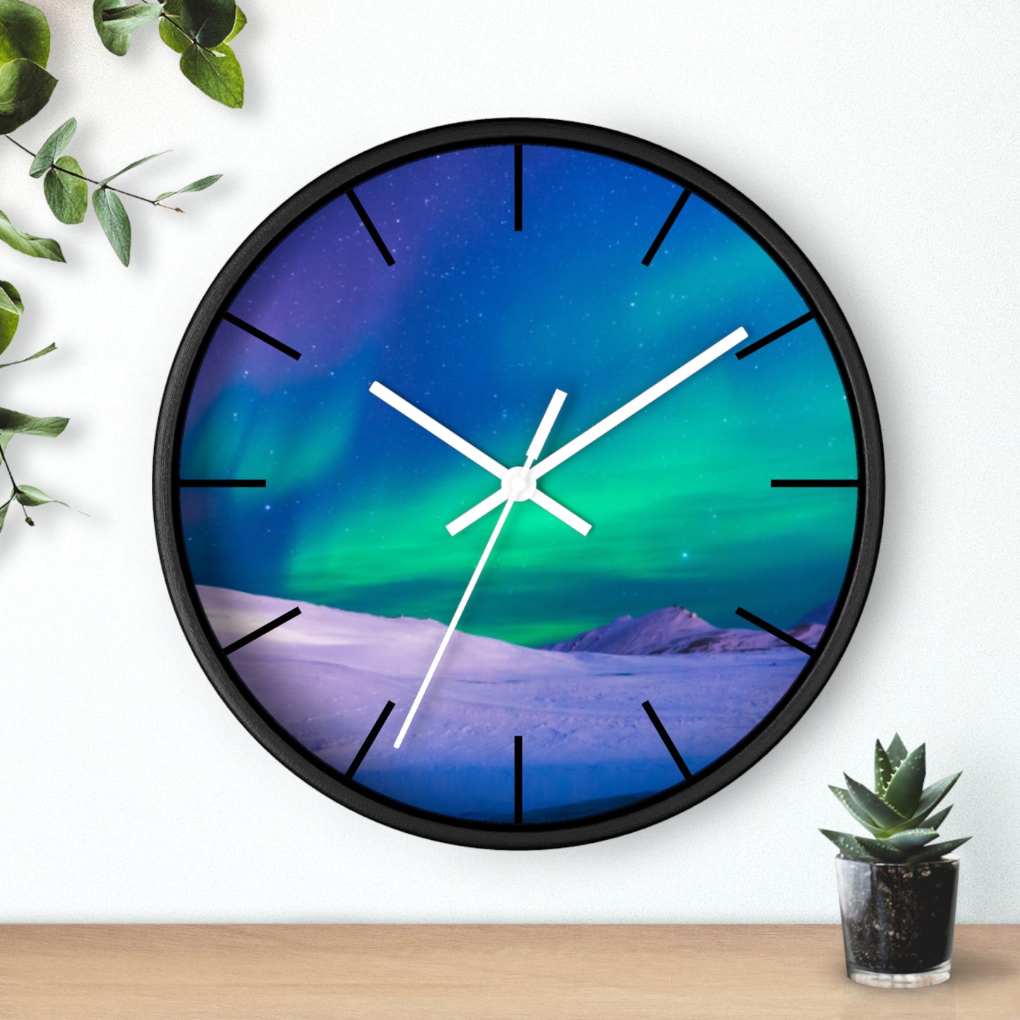 Wall Clock, Cold Ocean Lights/Peacock, Hands/Base Variants