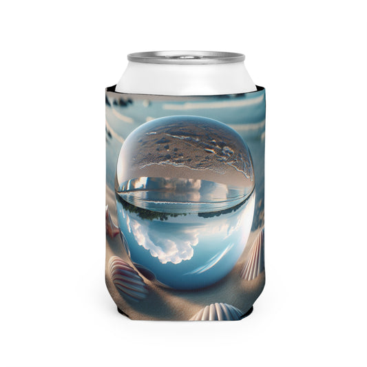 Beach Illusion Ball Cooler Sleeve - Perfect for Outdoor Picnics