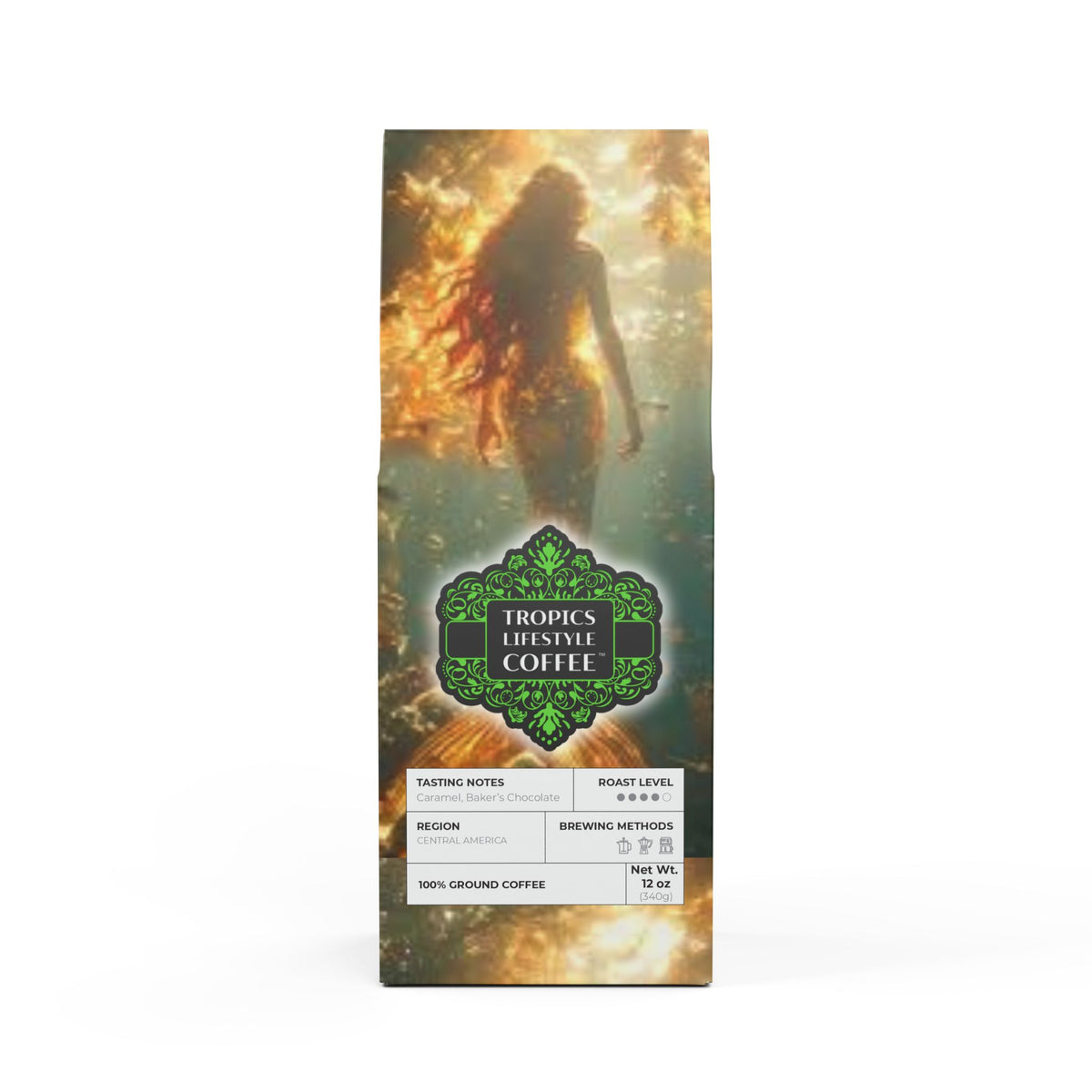 Cocoa Palms Blend™ (Medium-Dark Roast) Specialty Grade Craft Coffee / Solo Mermaid