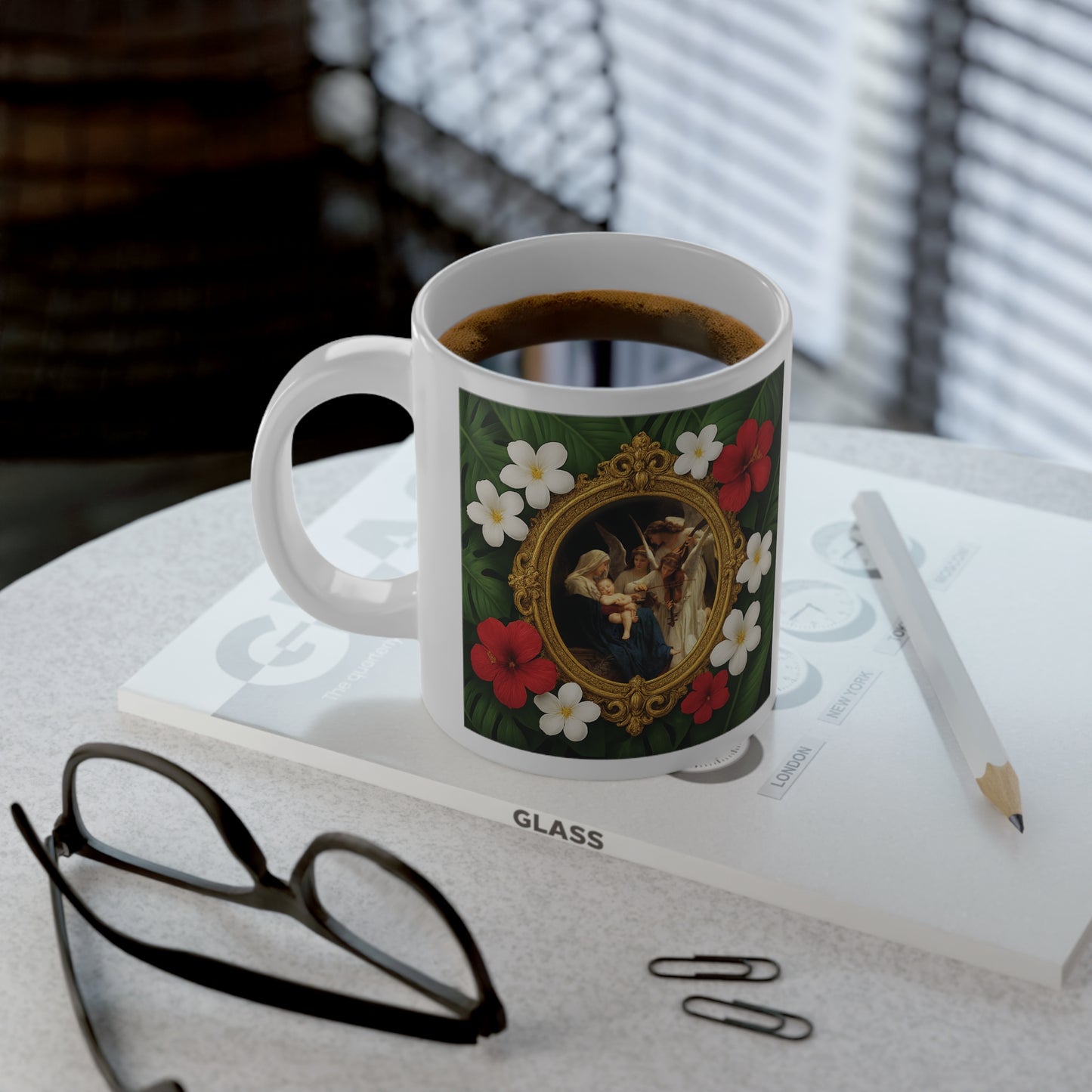 Jumbo Mug, 20oz, Song of the Angels | Tropical Coffee Cup