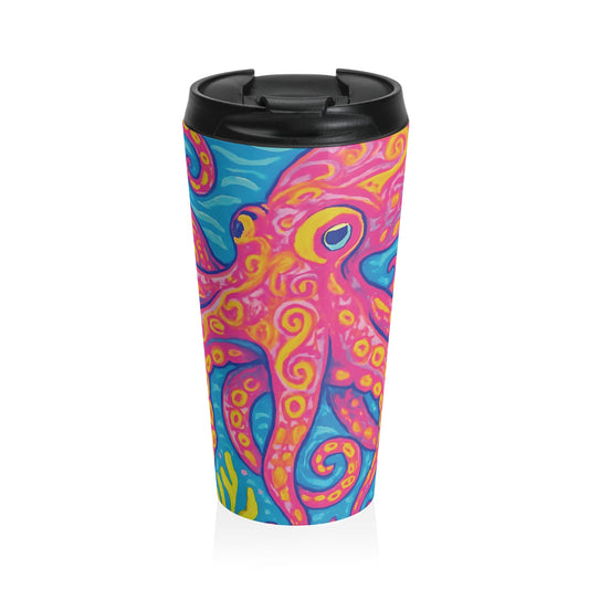 15 oz. Stainless Steel Travel Mug / Kraken Joe Octopus