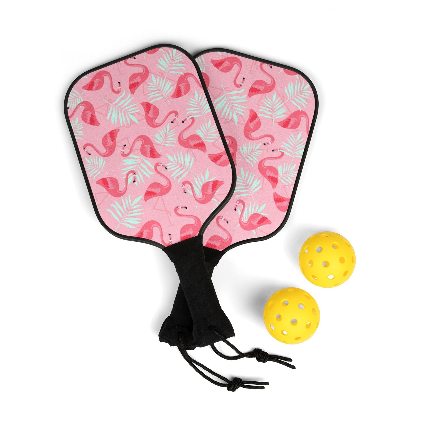 Pickleball Kit - Flamingo and White Palms