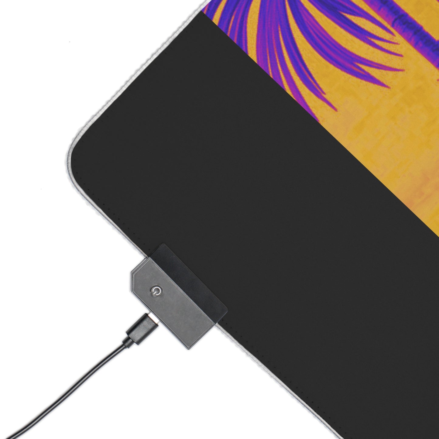 LED Gaming Mouse Pad With Vibrant RGB Lighting, 4 Sizes / Tiny Palm Island, Pop